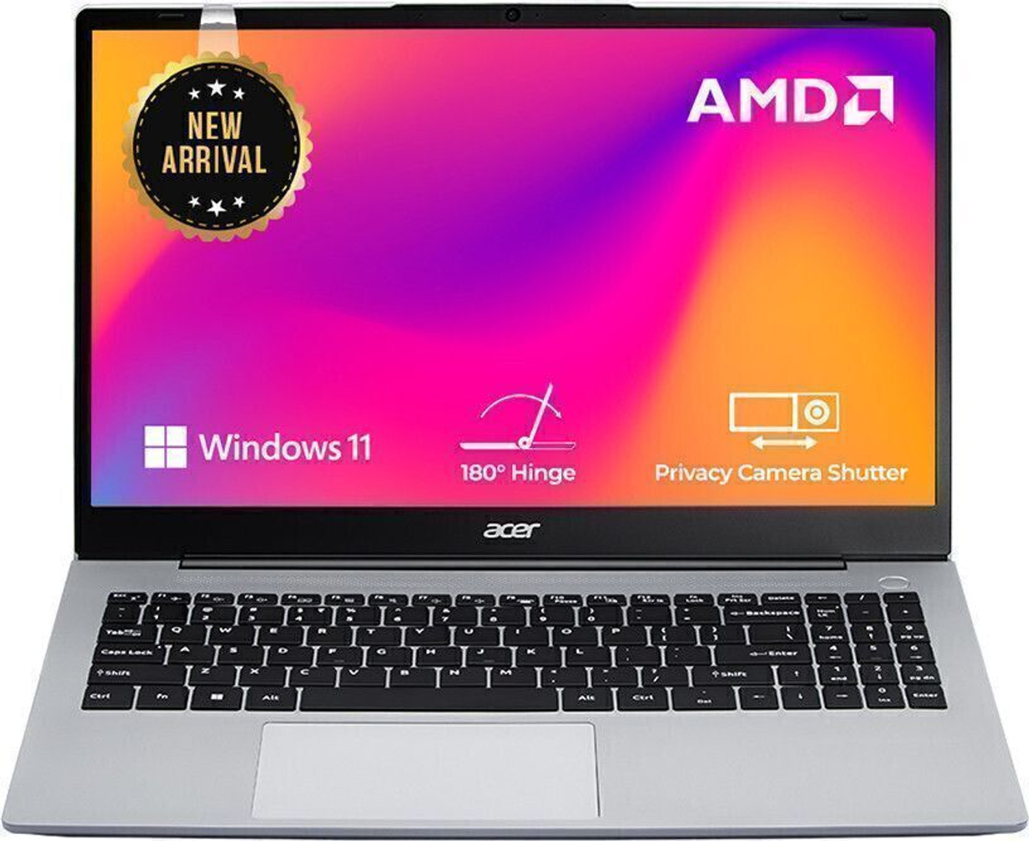 Image of Acer Aspire 3 AMD Ryzen 3 Quad Core - (8 GB /512 GB SSD /Windows 11 Home) AS15 42 / A325 42 Thin and Light Laptop