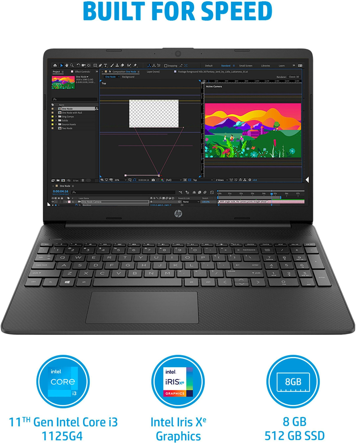 Image of HP 15s Intel Core i3 11th Gen 1115G4 - (8 GB /512 GB SSD /Windows 11 Home) 15s-fq2671TU Thin and Light Laptop