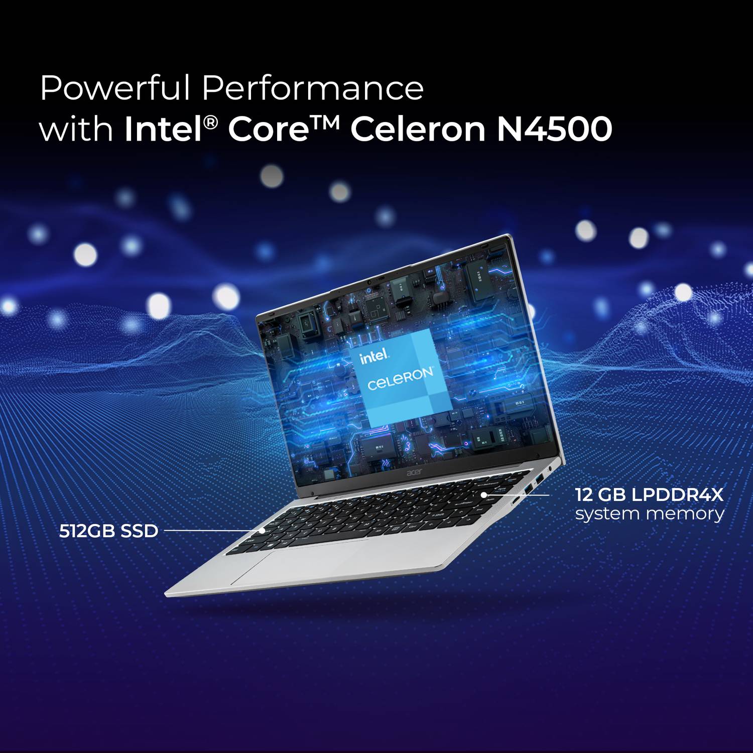 Acer Aspire One Intel Celeron N4500 12GB 512GB SSD Windows 11 - Image 2