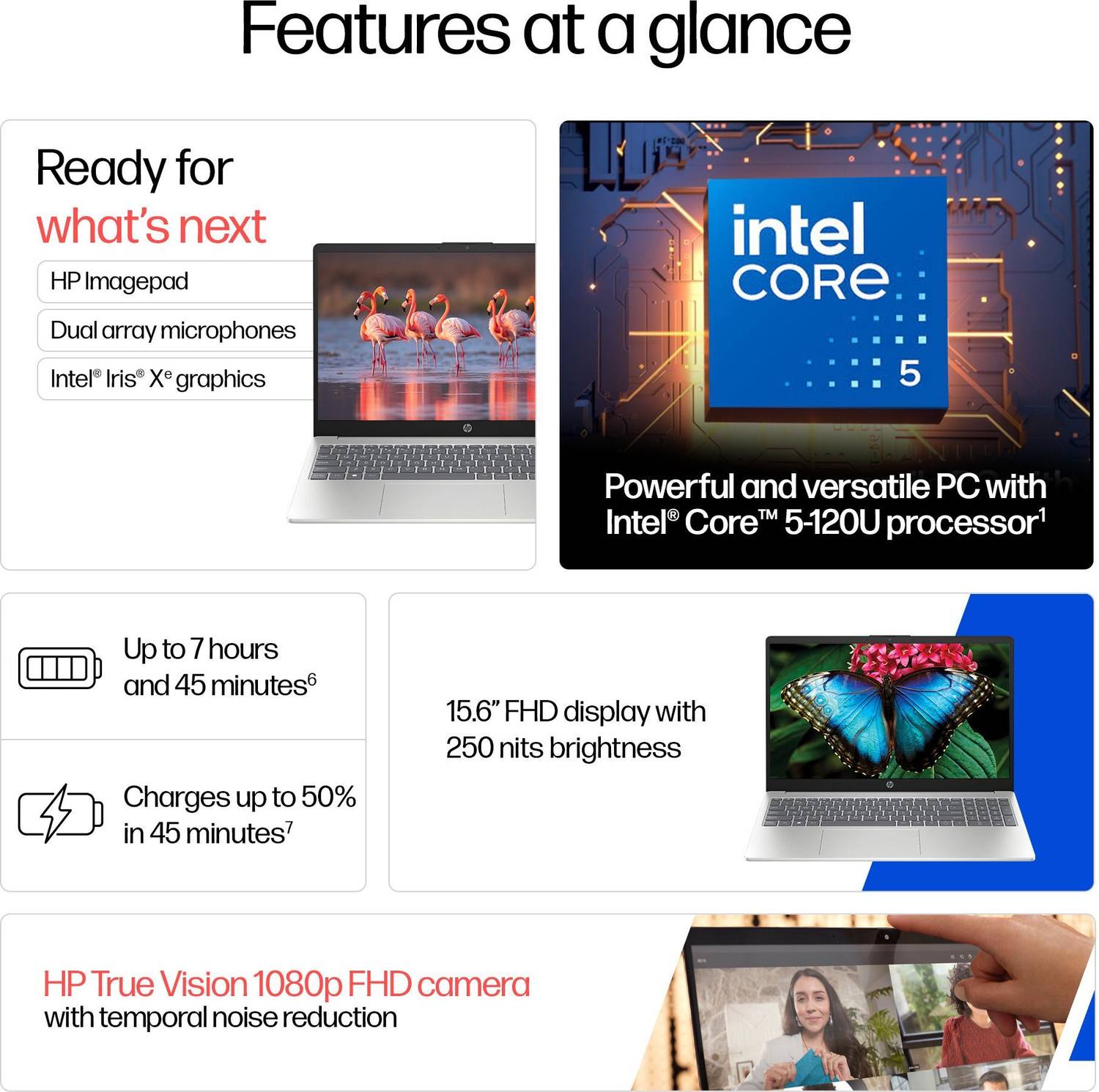 HP 15 Intel Core i5 120U Thin and Light Laptop - Image 2
