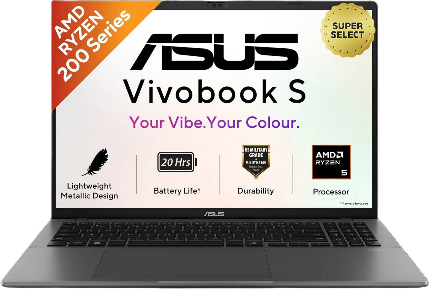 ASUS Vivobook S16 (2026) AMD Ryzen 5 220, 16 GB/512 GB SSD, Windows 11 at ₹74,990 (49% Off) – Flipkart