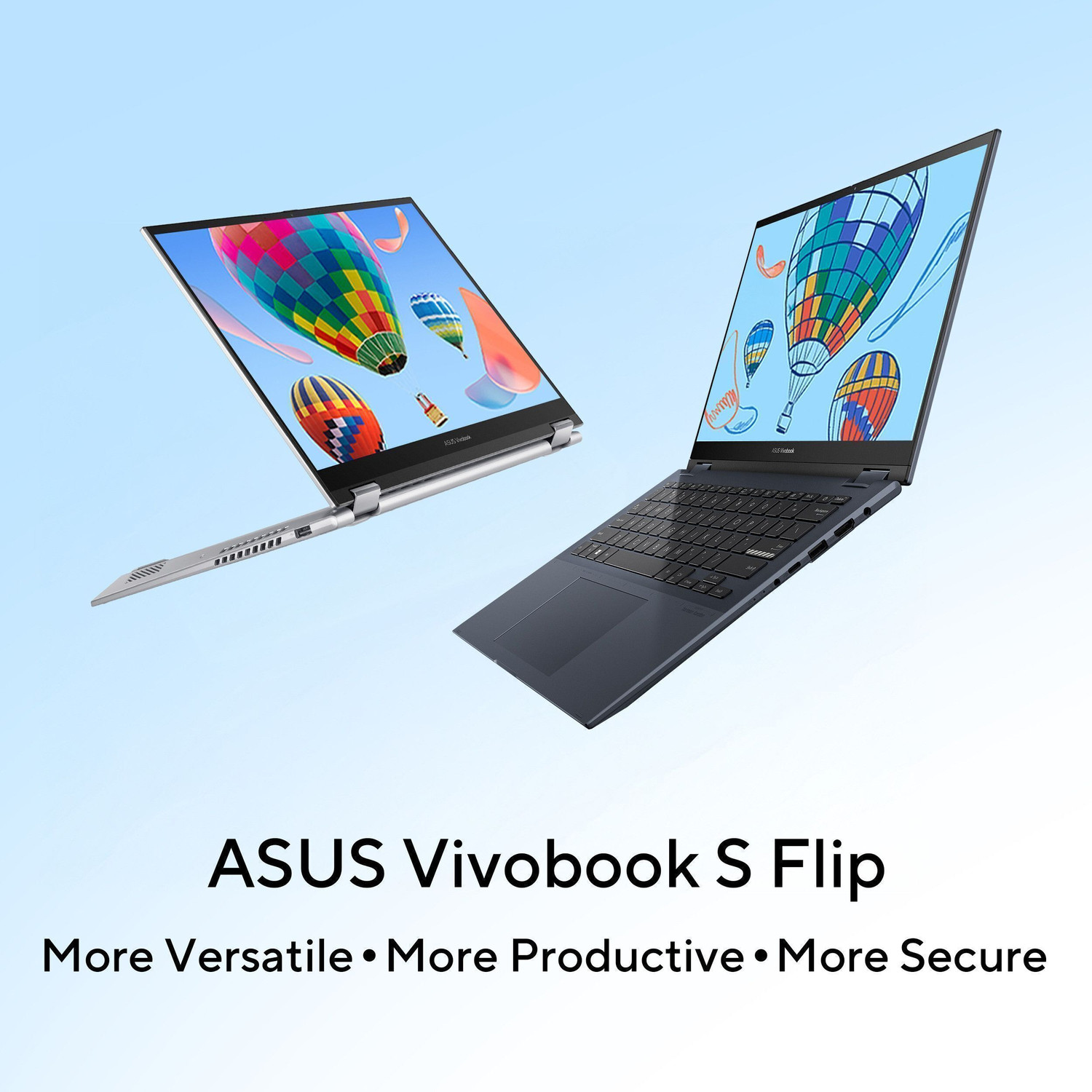 Image of ASUS Vivobook S14 Flip (2025) with Office 2024 + M365 Basic*, Backlit Keyboard, Intel Core i5 13th Gen 13420H - (16 GB /512 GB SSD /Windows 11 Home) TP3402VAO-LZ612WS 2 in 1 Laptop