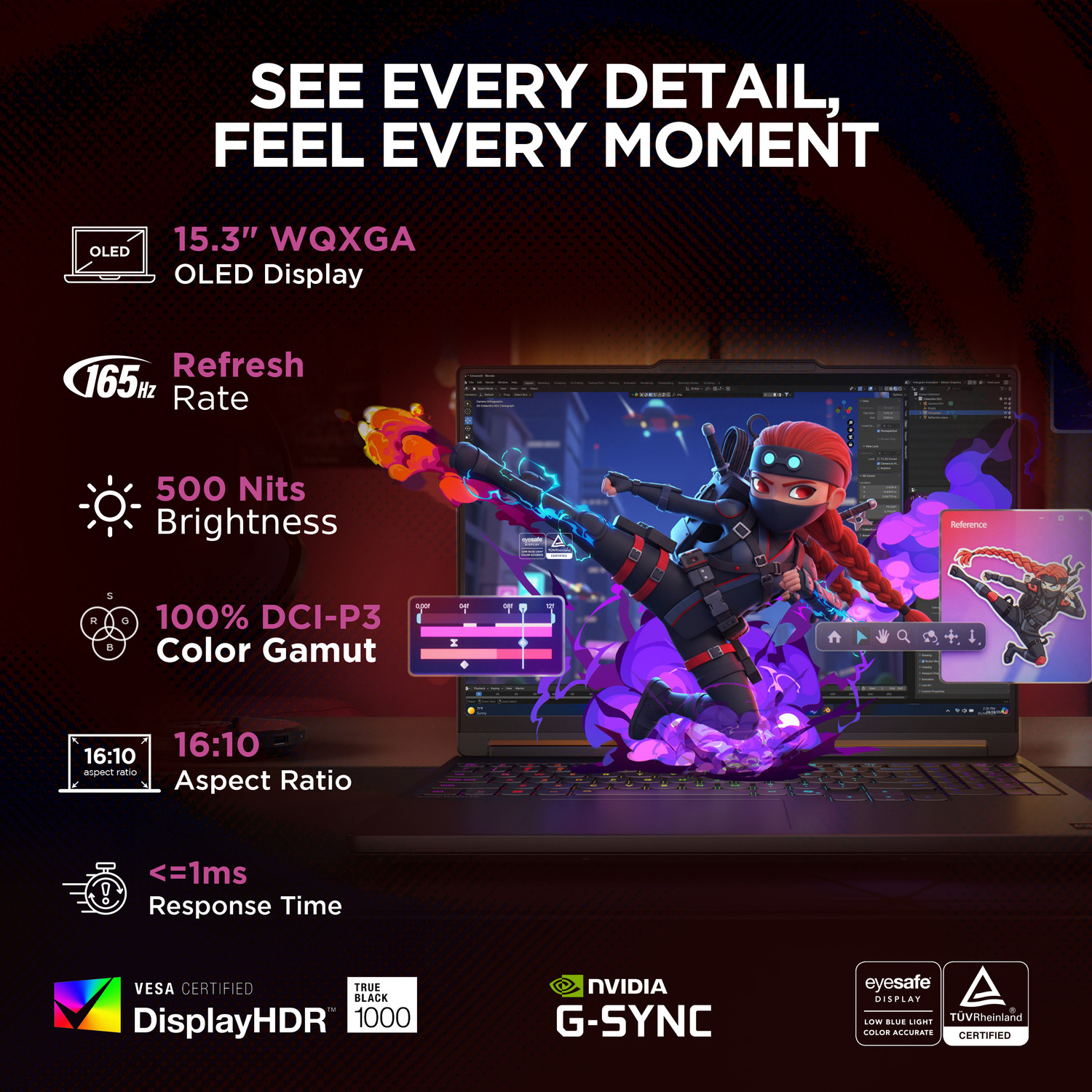 Image of Lenovo Legion 5 (2026) WQXGA OLED AMD Ryzen 7 Octa Core 250 - (16 GB /512 GB SSD /Windows 11 Home /8 GB Graphics /NVIDIA GeForce RTX 5060) Legion 5 15AHP11 Gaming Laptop