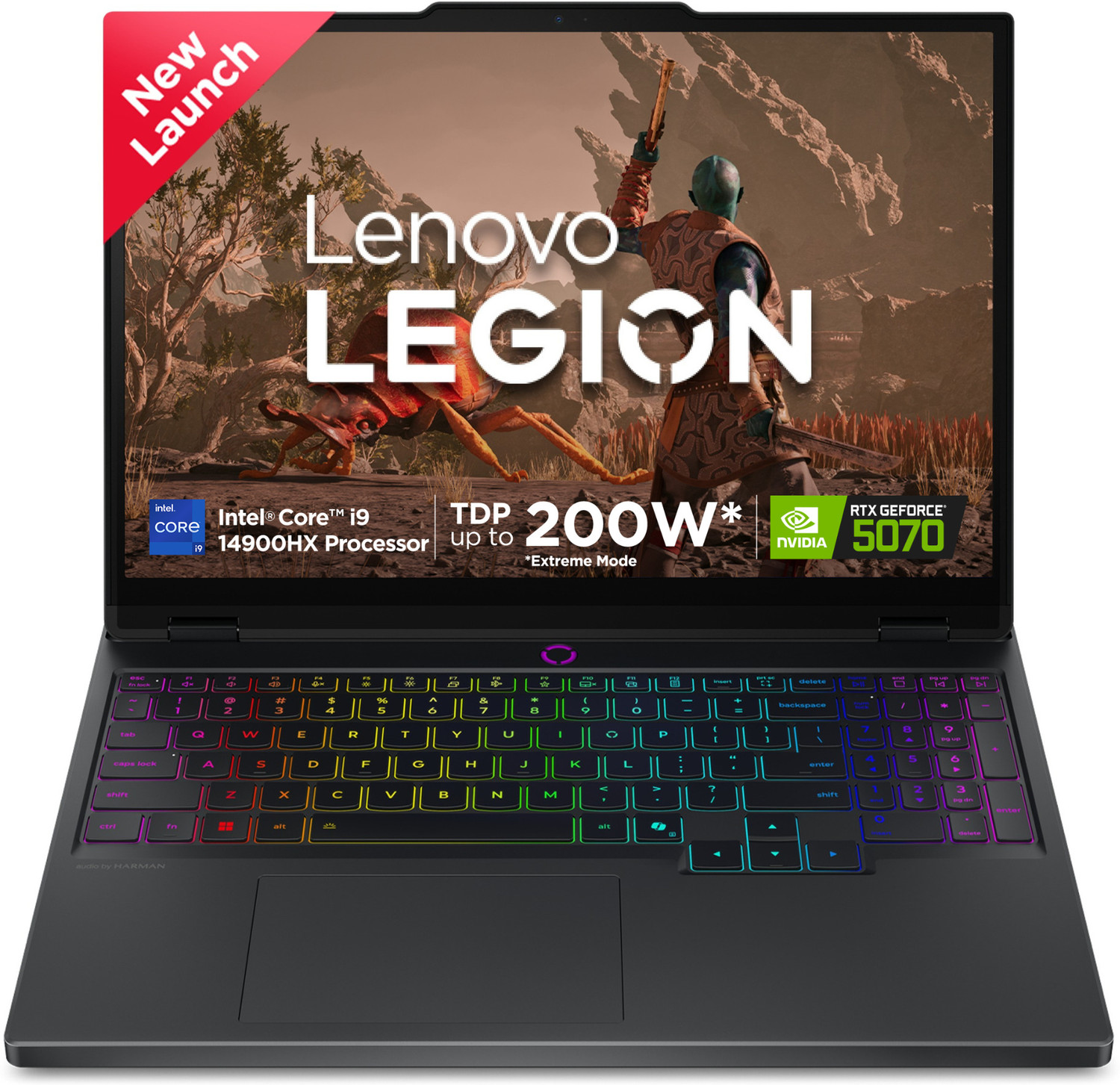 Image of Lenovo Legion Pro 5 WUXGA IPS Intel Core i9 14900HX - (32 GB /1 TB SSD /Windows 11 Home /8 GB Graphics /NVIDIA GeForce RTX 5070) Legion Pro 5 16IRX10 Gaming Laptop