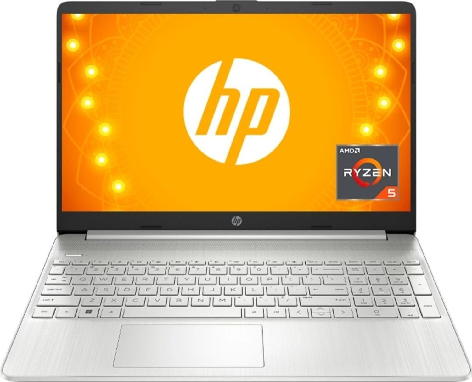 Image of HP AMD Ryzen 5 Hexa Core - (8 GB /512 GB SSD /Windows 11 Home /8 GB Graphics) 15s- eq2182AU Thin and Light Laptop