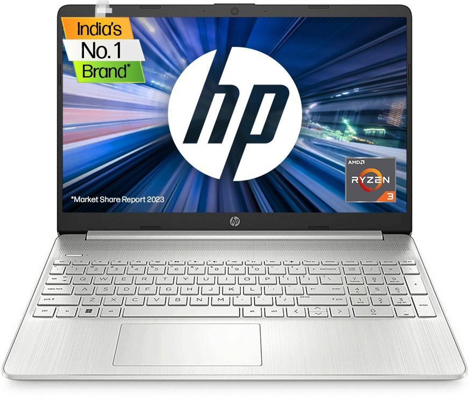 Image of HP 15s AMD Ryzen 3 Dual Core 3250U - (8 GB /512 GB SSD /Windows 11 Home) 15s- eq1580AU Thin and Light Laptop