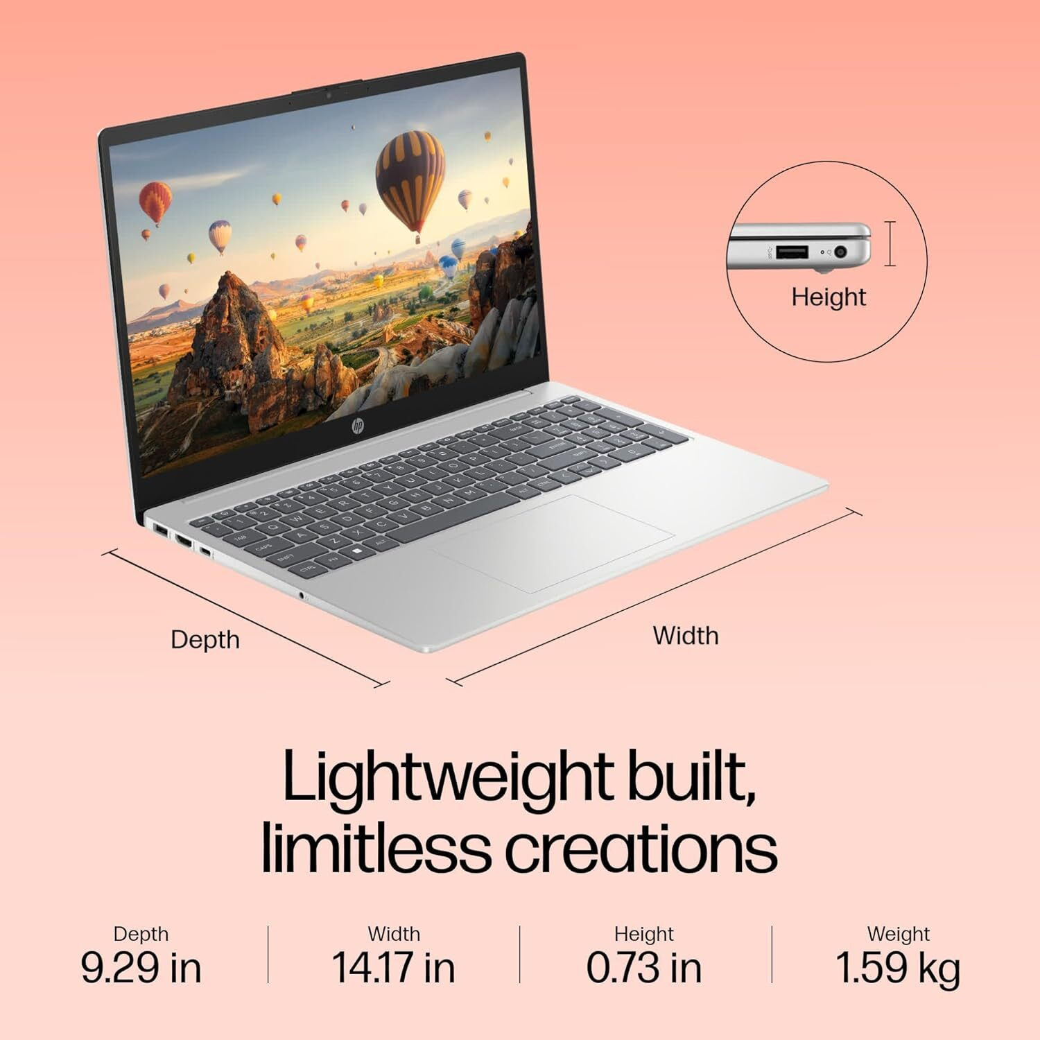 Image of HP Intel Core i5 13th Gen 1334U - (16 GB /512 GB SSD /Windows 11 Home) 15-fd0316TU Thin and Light Laptop