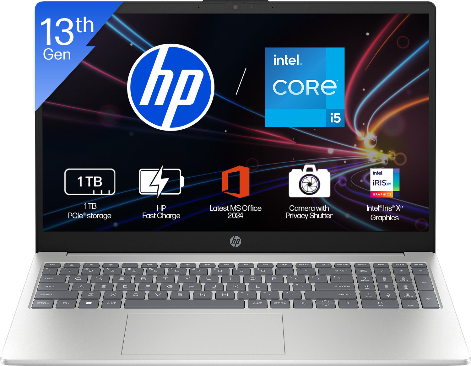Image of HP Intel Core i5 13th Gen 1334U - (16 GB /1 TB SSD /Windows 11 Home) 15-fd0552TU Thin and Light Laptop