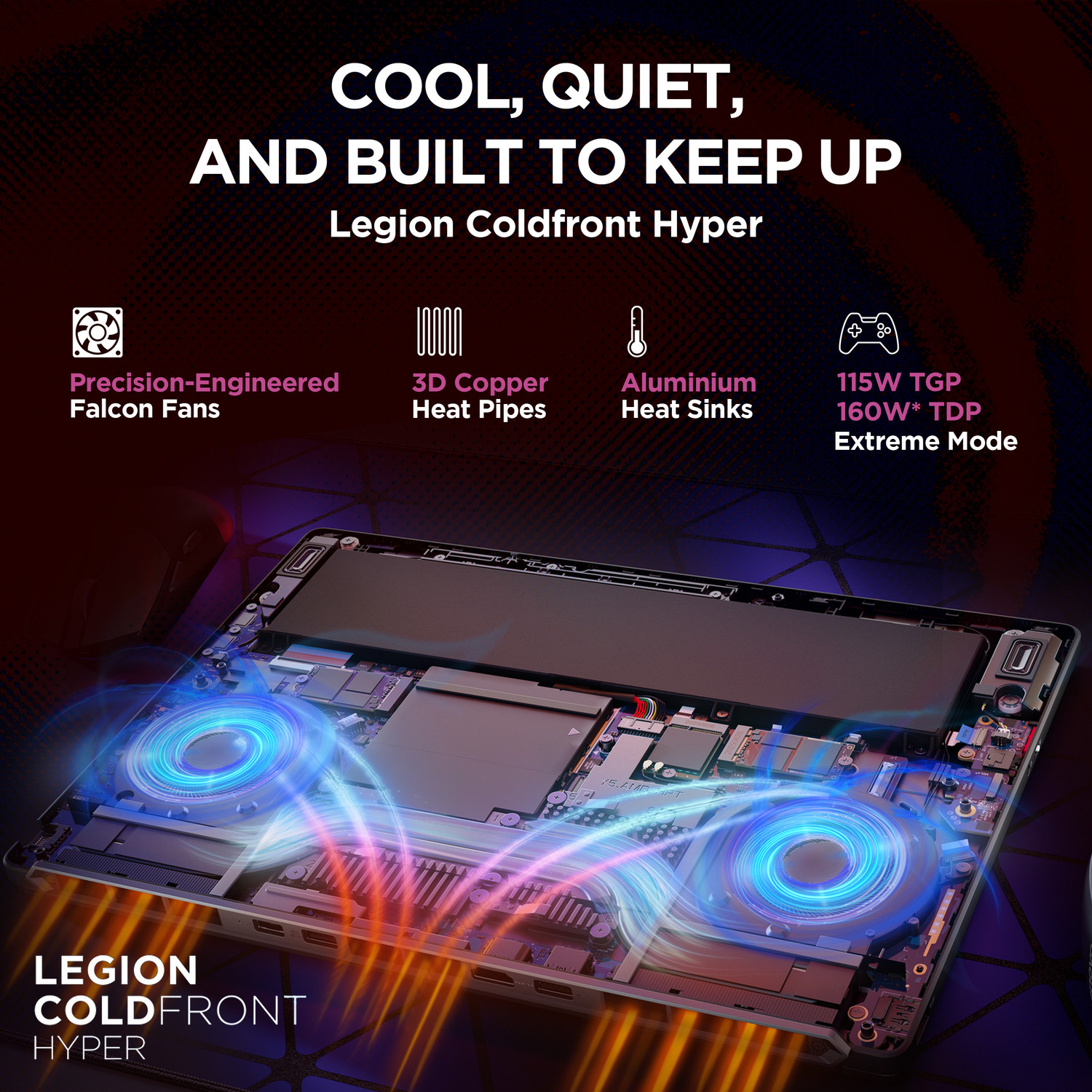 Image of Lenovo Legion 5 (2026) WQXGA OLED AMD Ryzen 7 Octa Core 250 - (16 GB /512 GB SSD /Windows 11 Home /8 GB Graphics /NVIDIA GeForce RTX 5060) Legion 5 15AHP11 Gaming Laptop