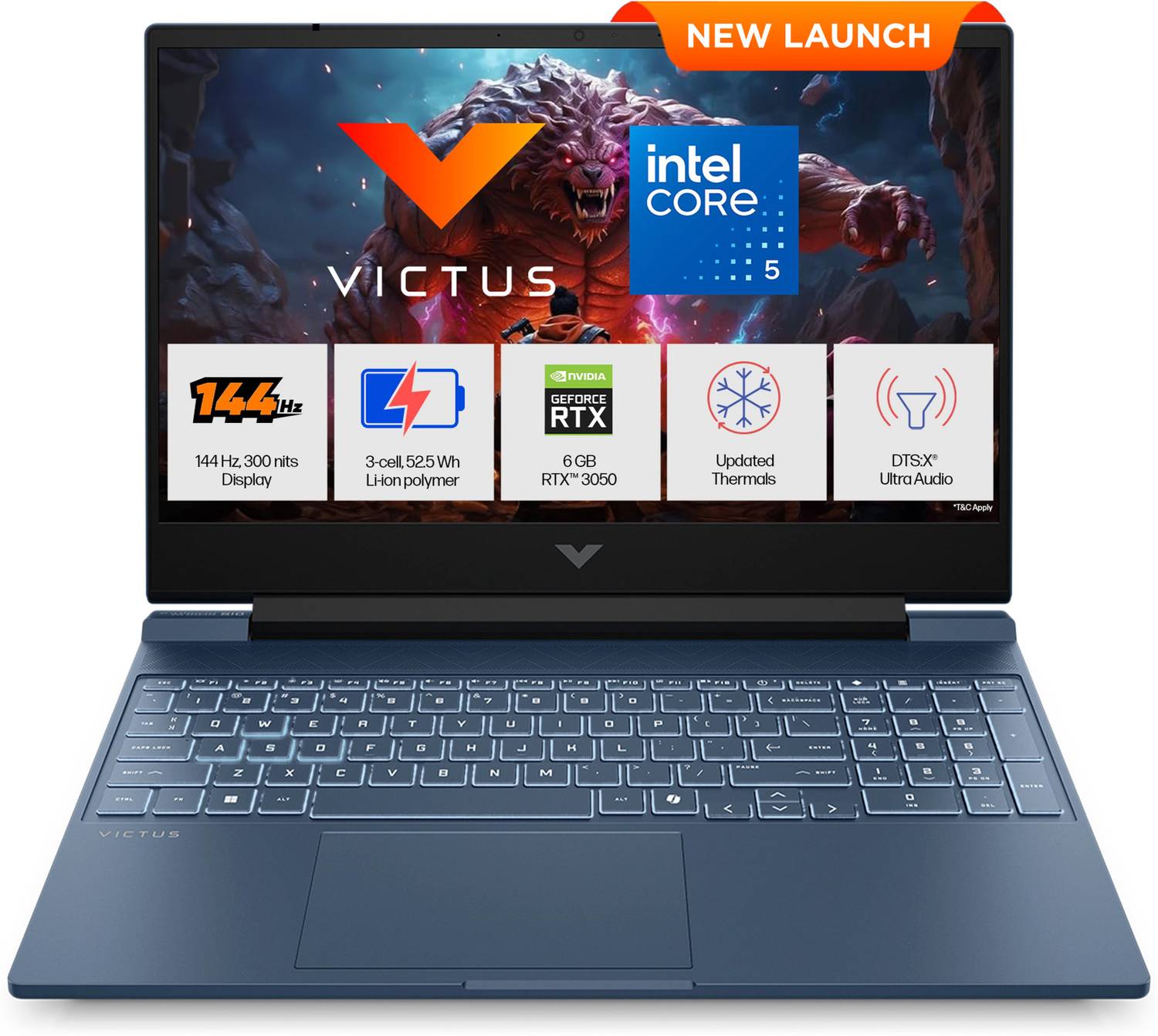 HP Victus 15-fa2556TX Gaming Laptop (i5 14th Gen, 24GB, 512GB SSD, - Image 1