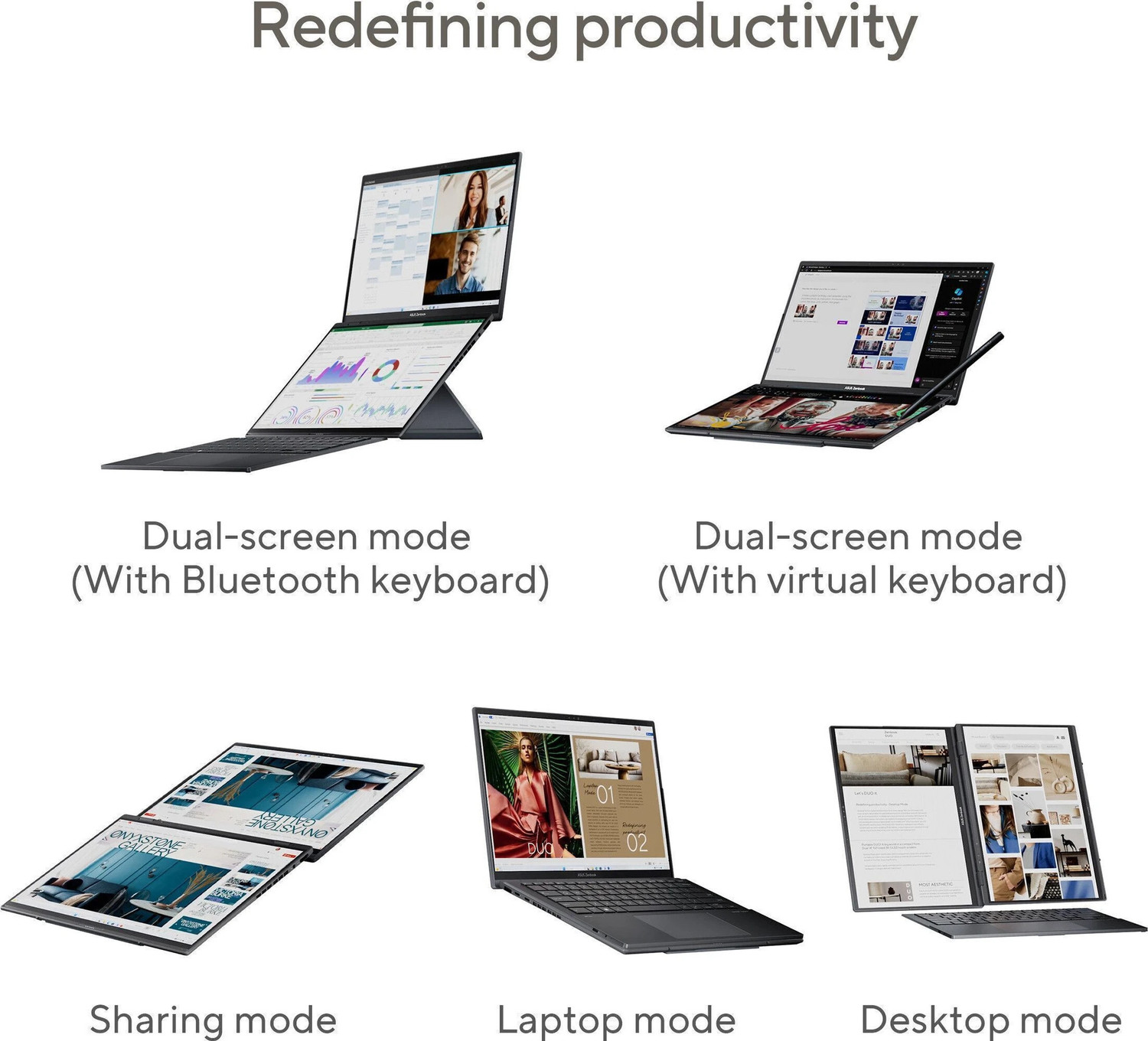 Image of ASUS Intel Core Ultra 7 Processor 255H Intel Core Ultra 7 2nd Gen - (32 GB /1 TB SSD /Windows 11 Home /16 GB Graphics) UX8406CA-QL297WS Laptop