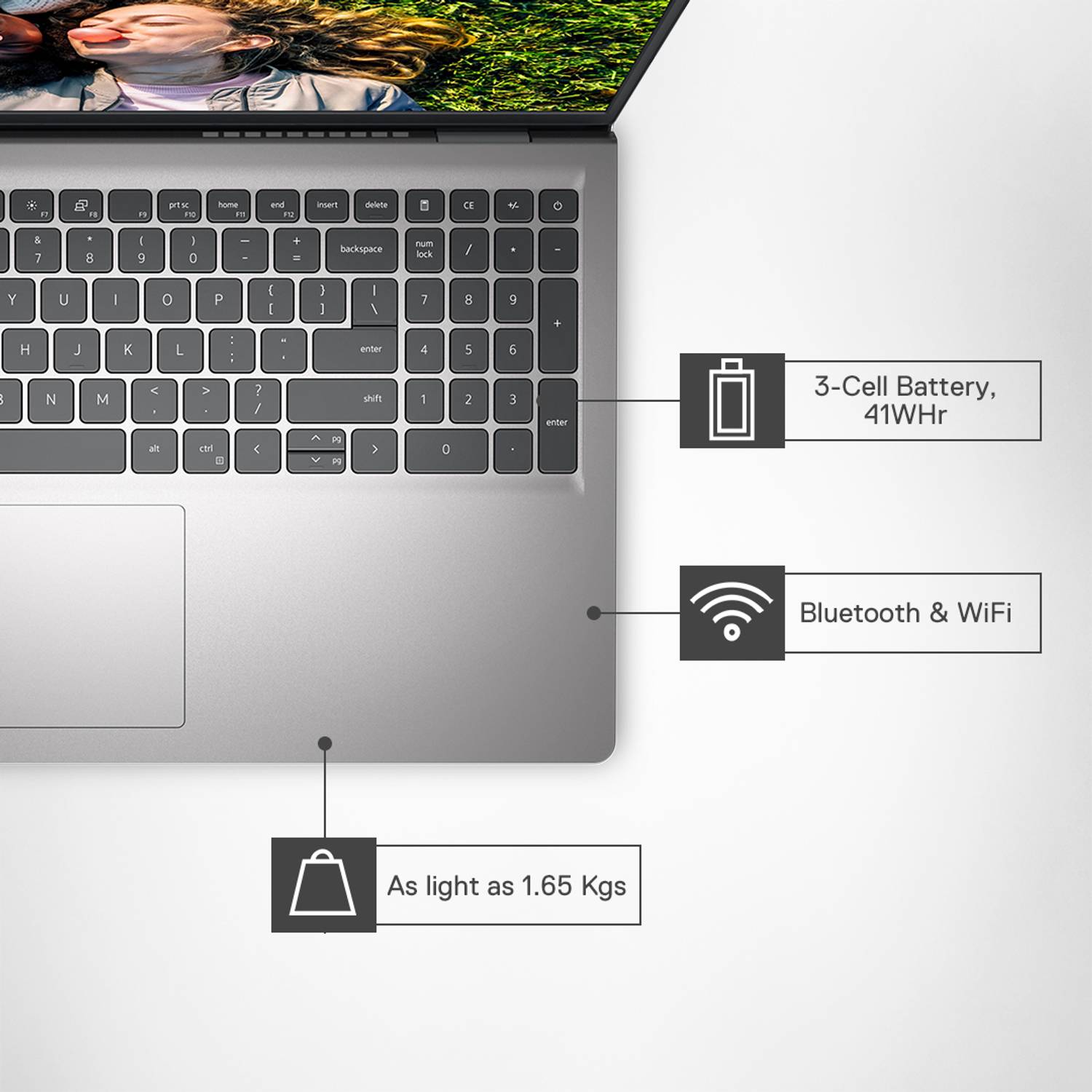 DELL Inspiron 15 With MSO'2024 & Backlit KB Intel Core i5 13th Gen