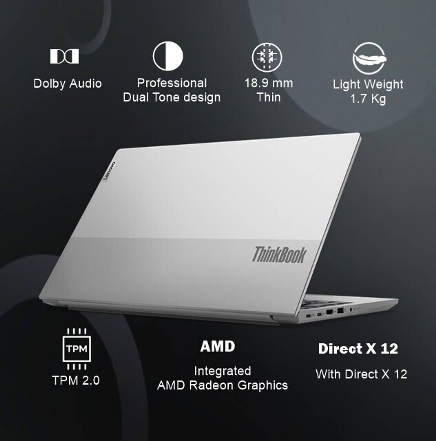 Lenovo ThinkBook 15 G3 AMD Ryzen 3 Quad Core 5300U - (8 GB/512 GB
