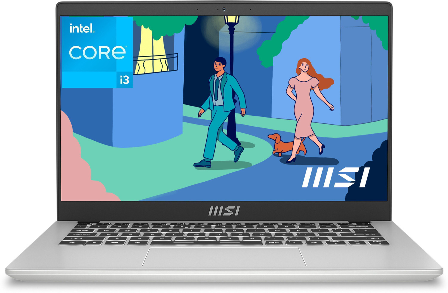Image of MSI Modern 14 Intel Core i3 12th Gen 1215U - (8 GB /512 GB SSD /Windows 11 Home) Modern 14 C12M-445IN / Modern 14 C12MO-1022IN Thin and Light Laptop