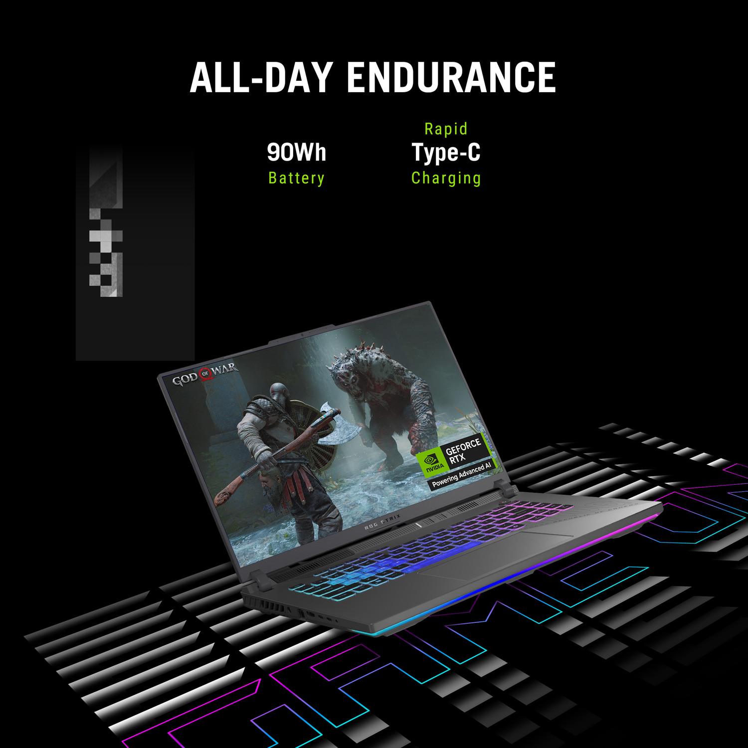 Image of ASUS ROG Strix G16 (2026) AMD Ryzen 9 16 Core 8940HX - (16 GB /1 TB SSD /Windows 11 Home /8 GB Graphics /NVIDIA GeForce RTX 5050 /165 Hz) G614PH-RV073WS Gaming Laptop