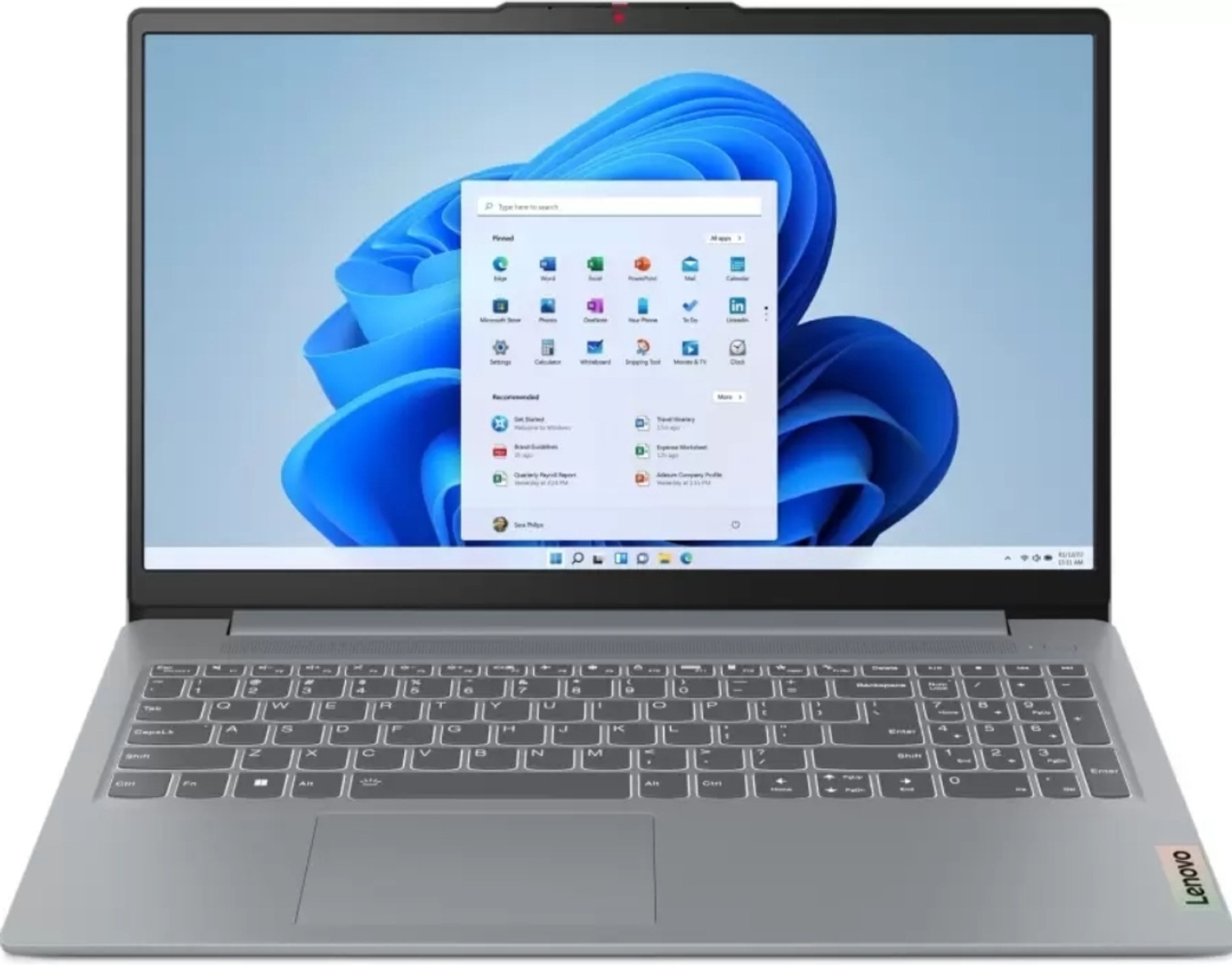 Image of Lenovo AMD Ryzen 3 Quad Core - (8 GB /512 GB SSD /8 GB EMMC Storage /Windows 11 Home /512 MB Graphics) 82XQ008DIN Thin and Light Laptop