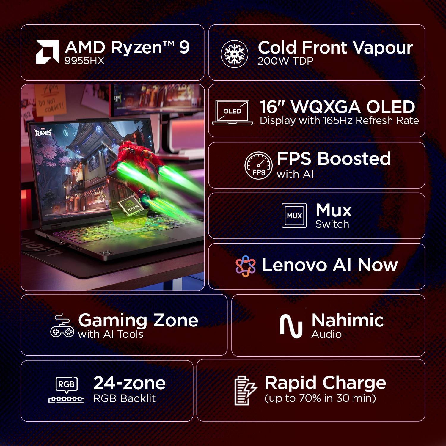 Lenovo Legion Pro 5 16AFR10 Gaming Laptop - Image 2
