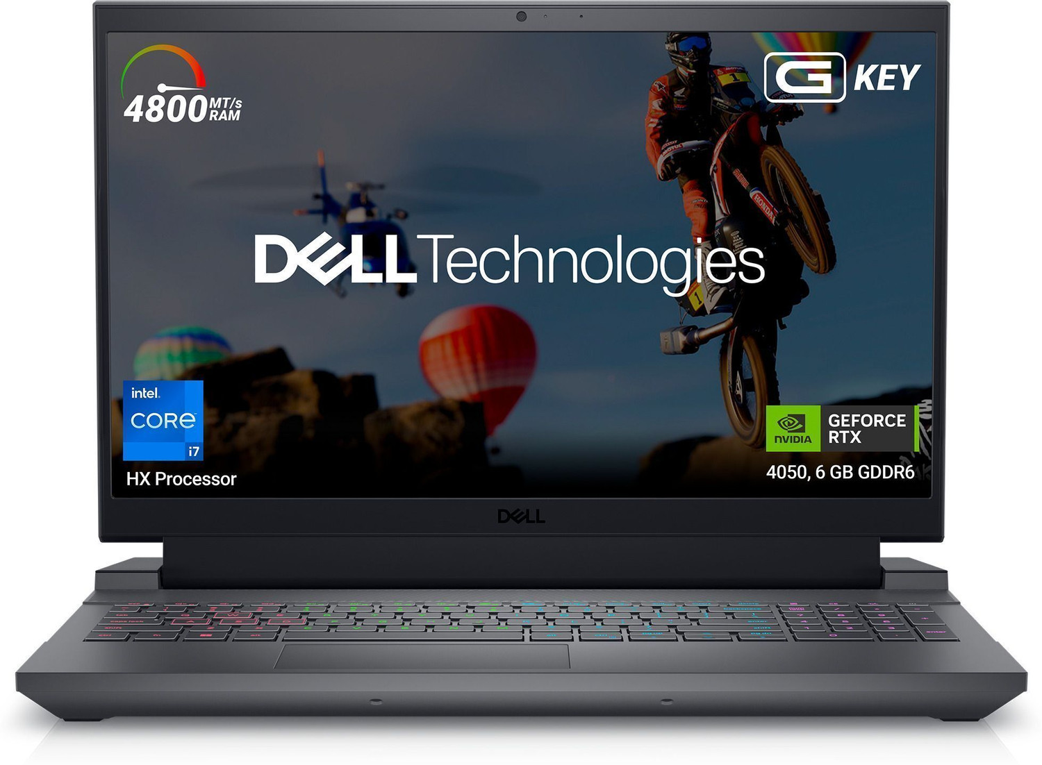 Image of DELL G15 Intel Core i7 13th Gen 13650HX - (16 GB /1 TB SSD /Windows 11 Home /6 GB Graphics /NVIDIA GeForce RTX 4050 /165 Hz) 5530 Gaming Laptop
