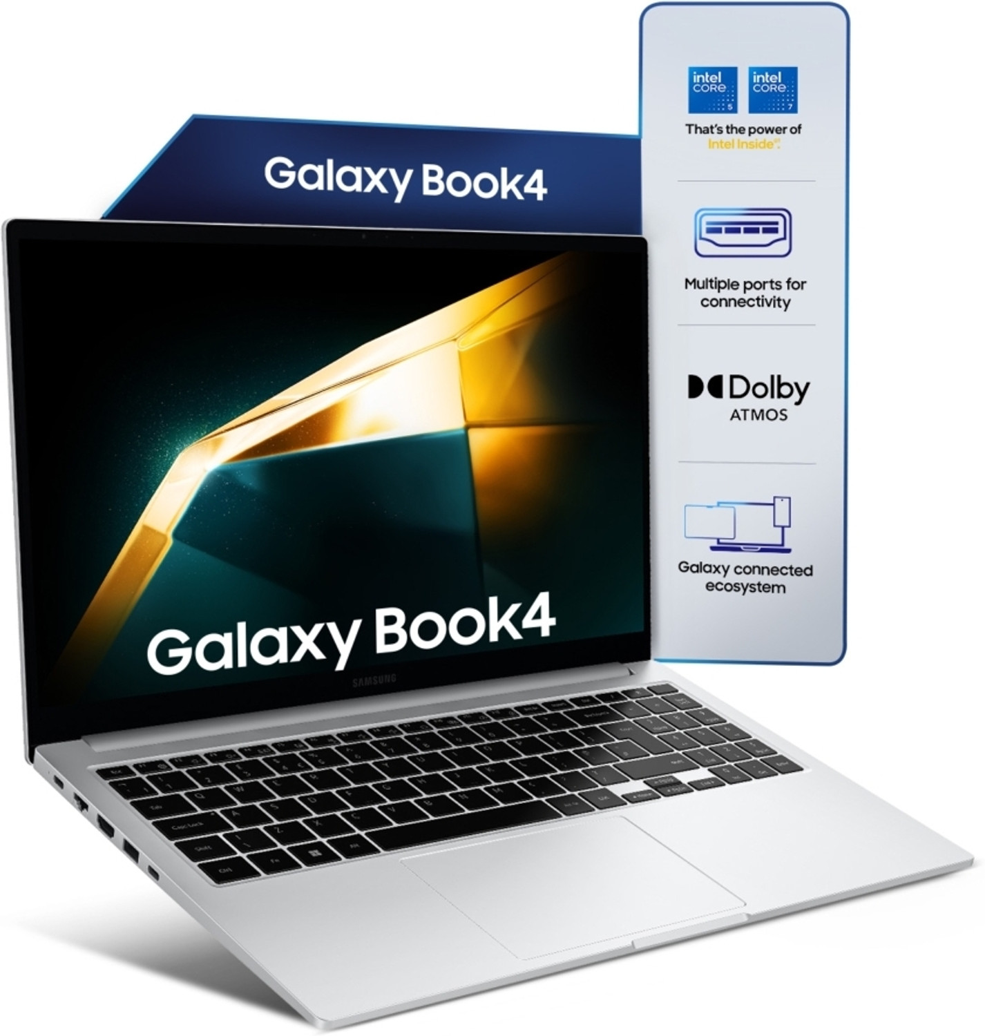 Image of Samsung Galaxy Book4 (i5 14th Gen) Intel Core 5 120U - (16 GB /512 GB SSD /Windows 11 Pro) NP750XGK-KS2IN / NP750XGK-LS2IN / NP754XGK-LS2IN Thin and Light Laptop