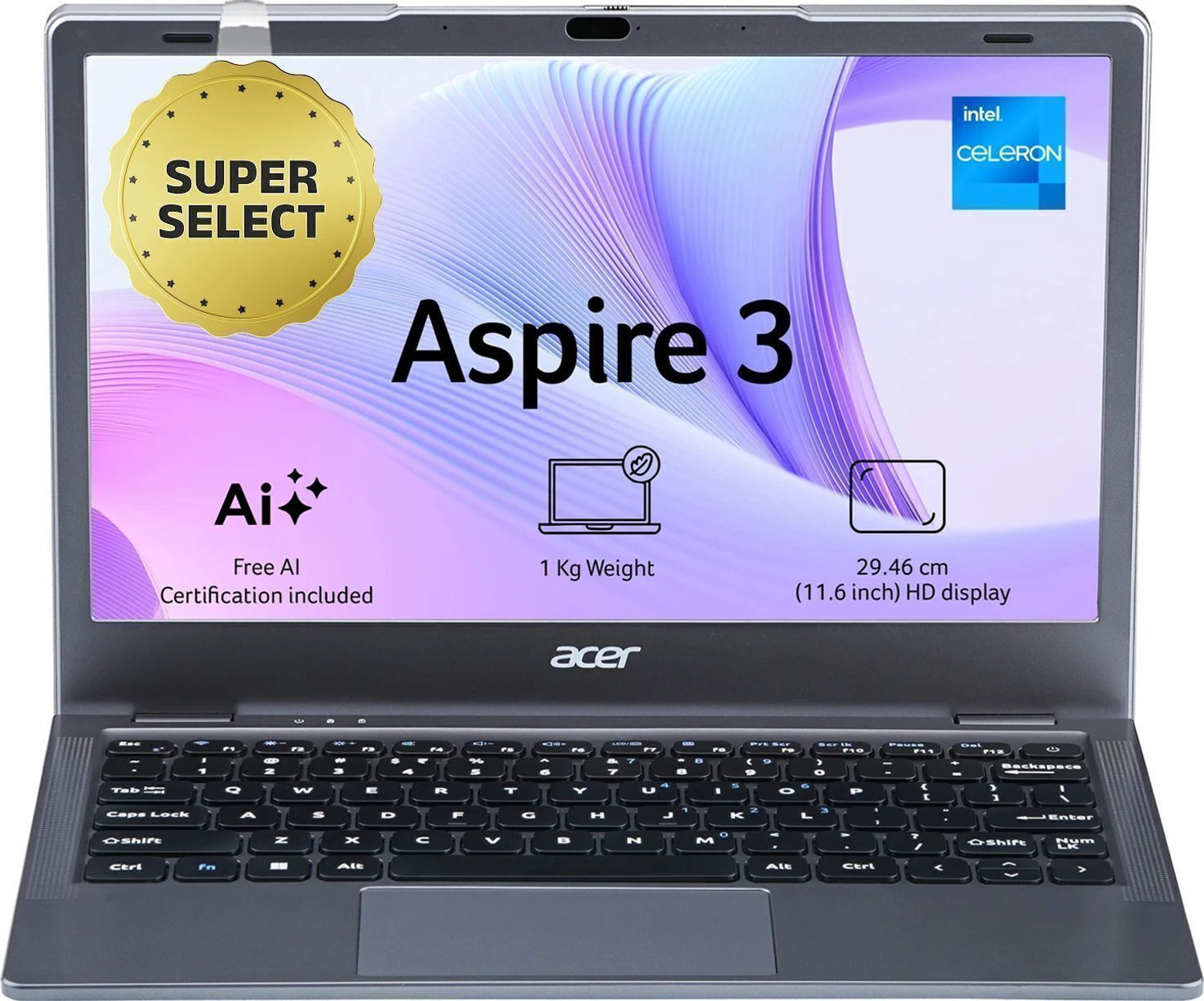Image of Acer Aspire 3 Intel Celeron Dual Core - (8 GB /512 GB SSD /Windows 11 Home) A311-45 Thin and Light Laptop