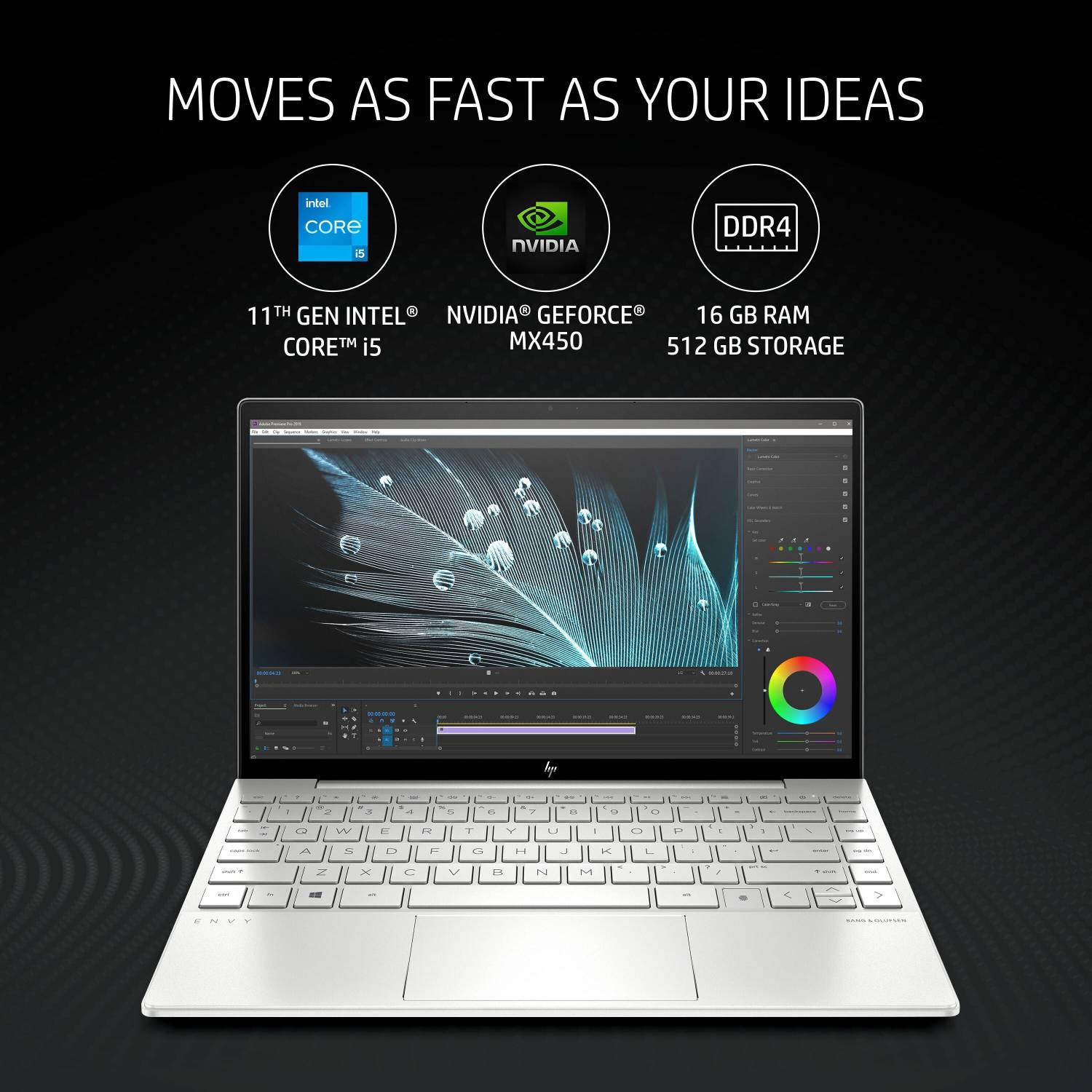 HP Envy 13 Intel Core i5 11th Gen 1135G7 - (16 GB/512 GB SSD
