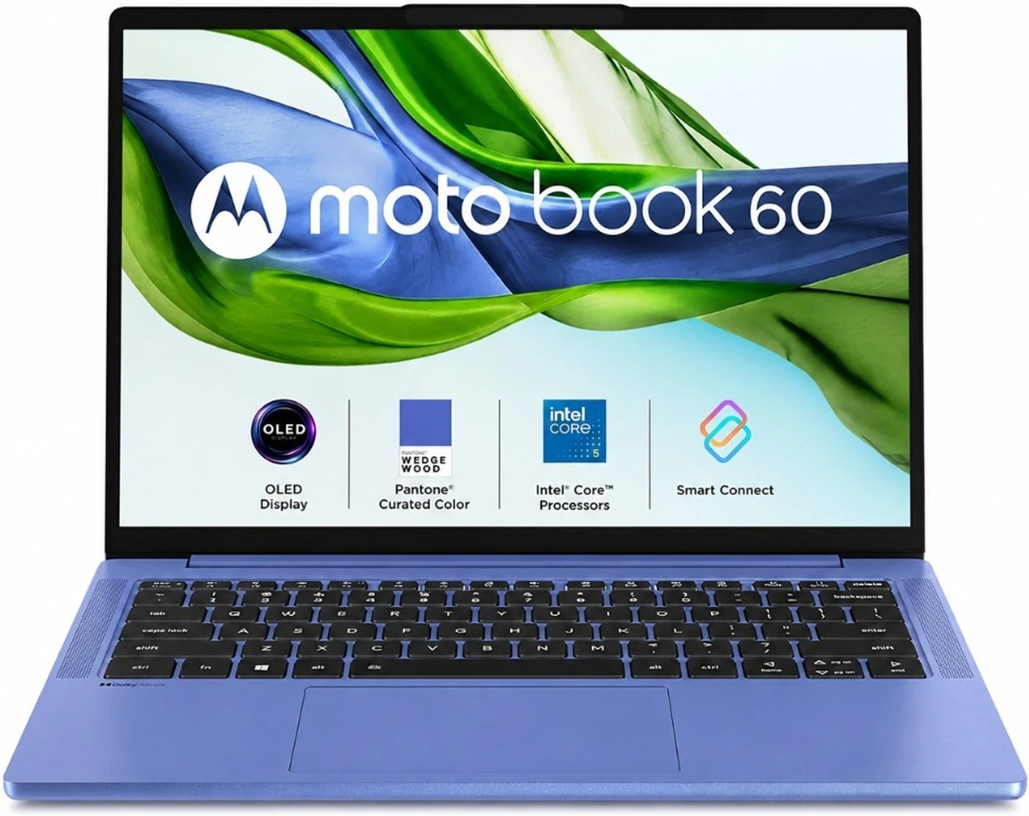 Image of MOTOROLA Motobook 60 Full Metal OLED (i5 14th Gen) Intel Core 5 210H - (16 GB /512 GB SSD /Windows 11 Home) 14IRH10R Laptop