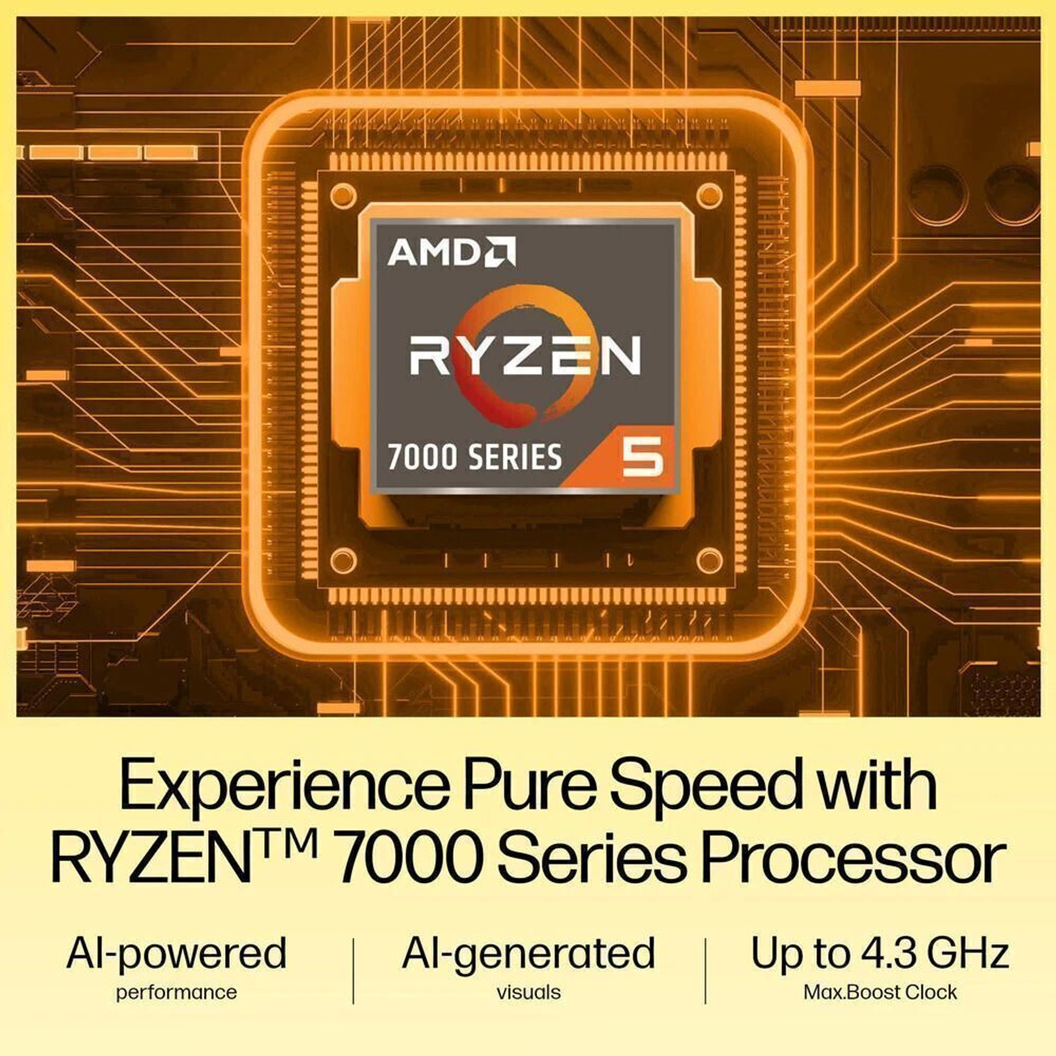 Image of HP AMD Ryzen 5 Quad Core 7520U - (8 GB /512 GB SSD /Windows 11 Home) 15-fc0155AU Thin and Light Laptop