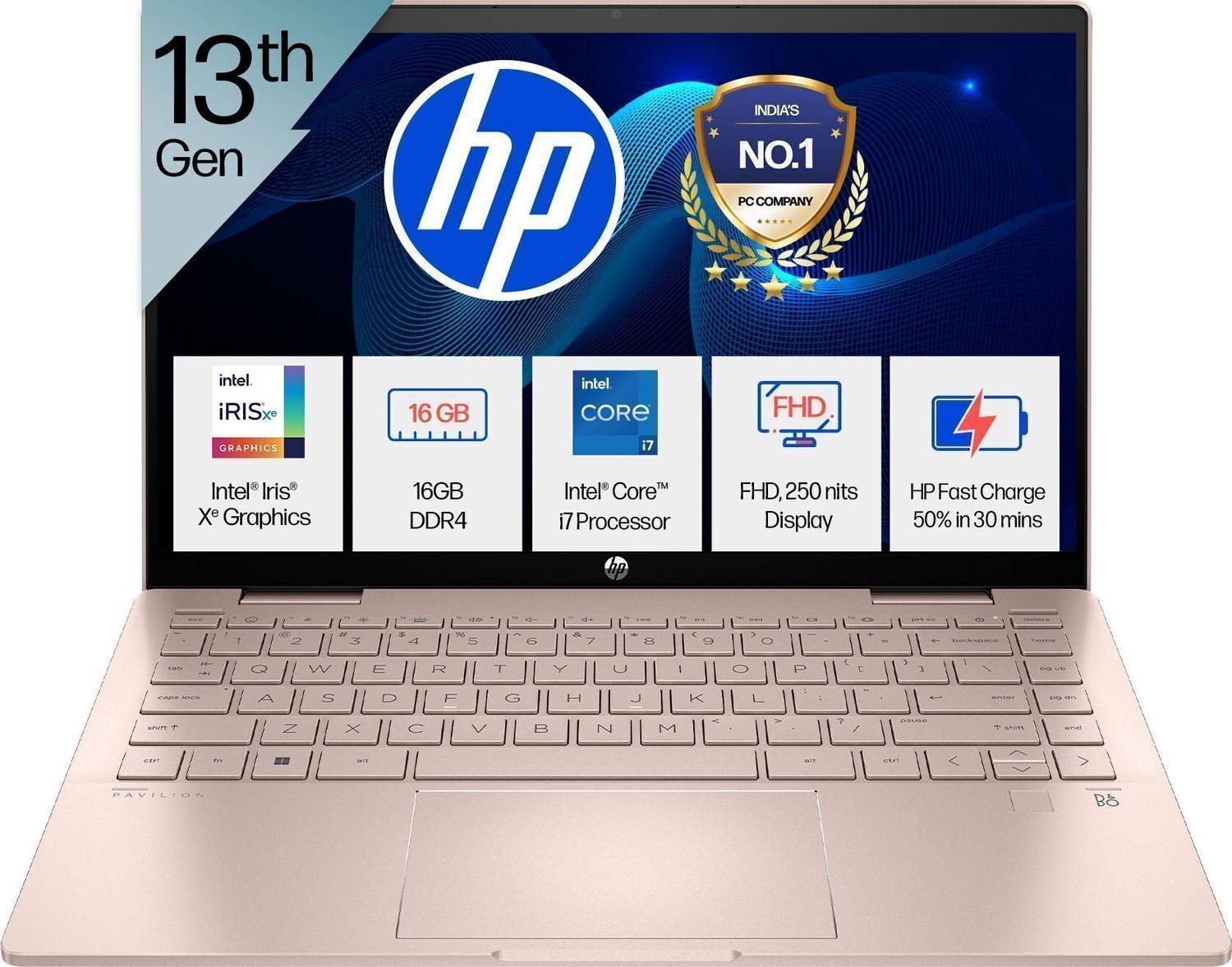 HP Pavilion 14 X360 Intel Core i5 13th Gen 1335U - (16 GB/1 TB SSD