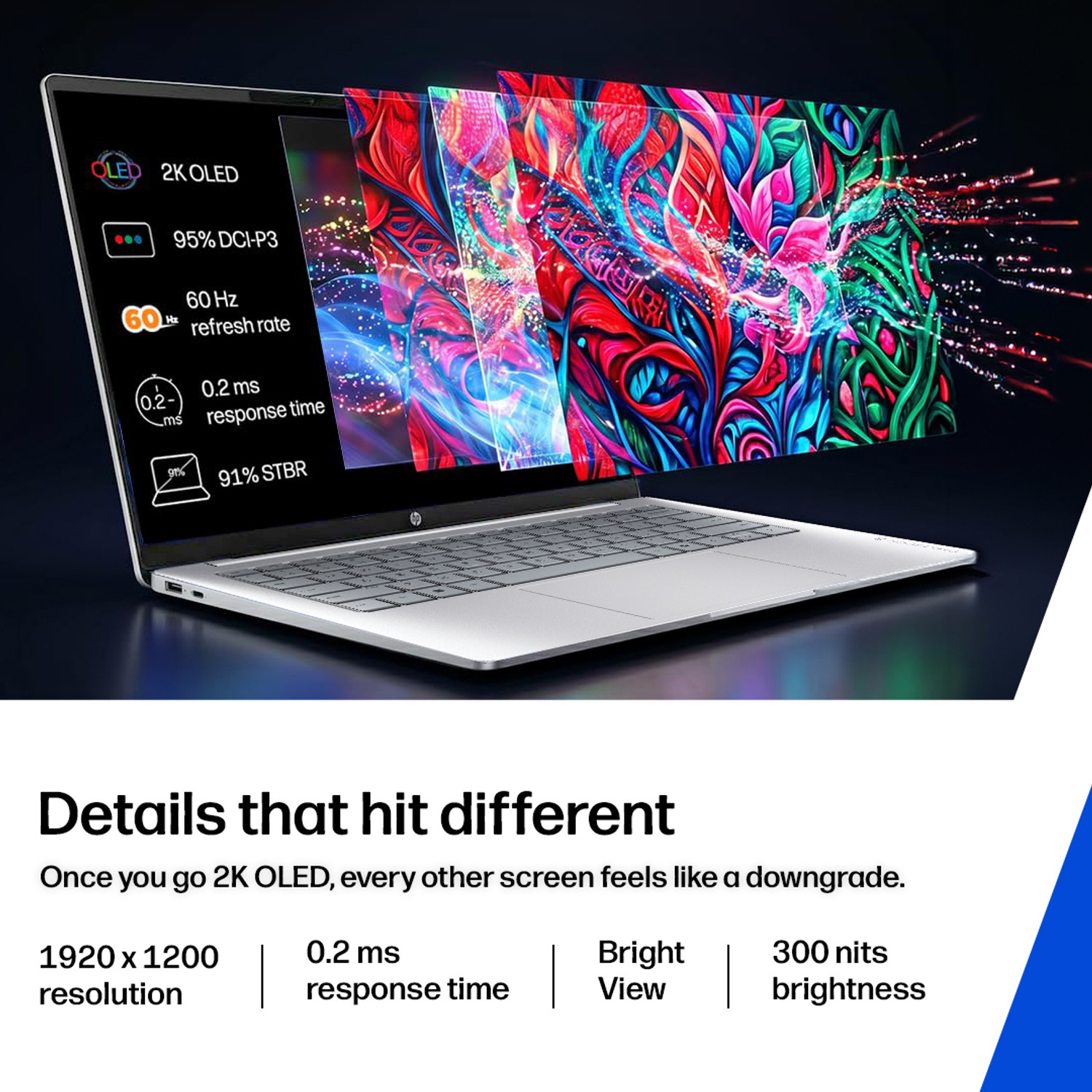 Image of HP Omnibook 3 Next Gen AI PC, 2K OLED Intel Core 5 Series 3 315 - (12 GB /512 GB SSD /Windows 11 Home) 14-ht0242TU Laptop