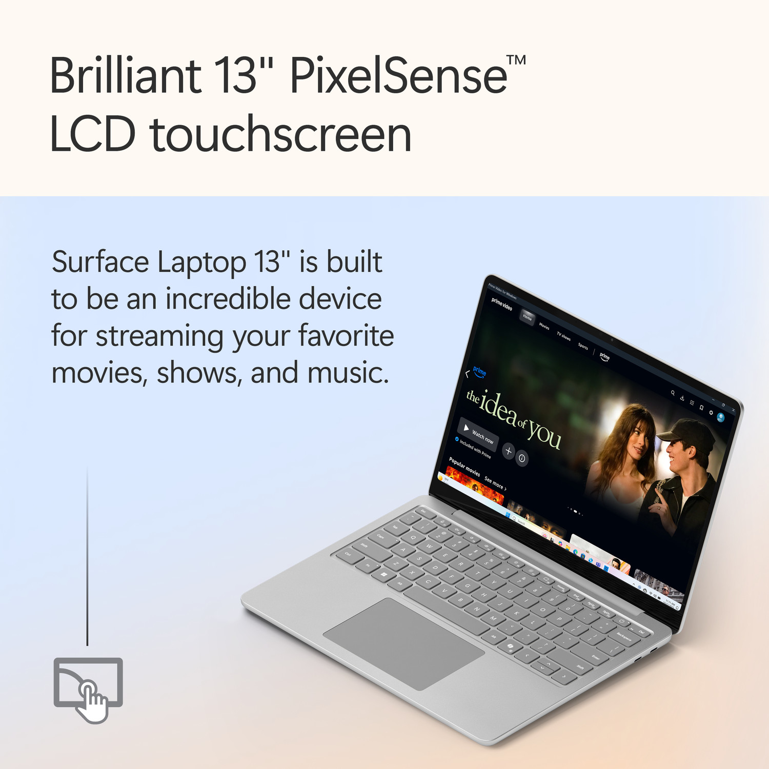 Image of MICROSOFT Surface Laptop 13 inch with Microsoft 365 for 6 Months* Snapdragon X Plus - (16 GB /256 GB SSD /Windows 11 Home) EP2-36996 Laptop