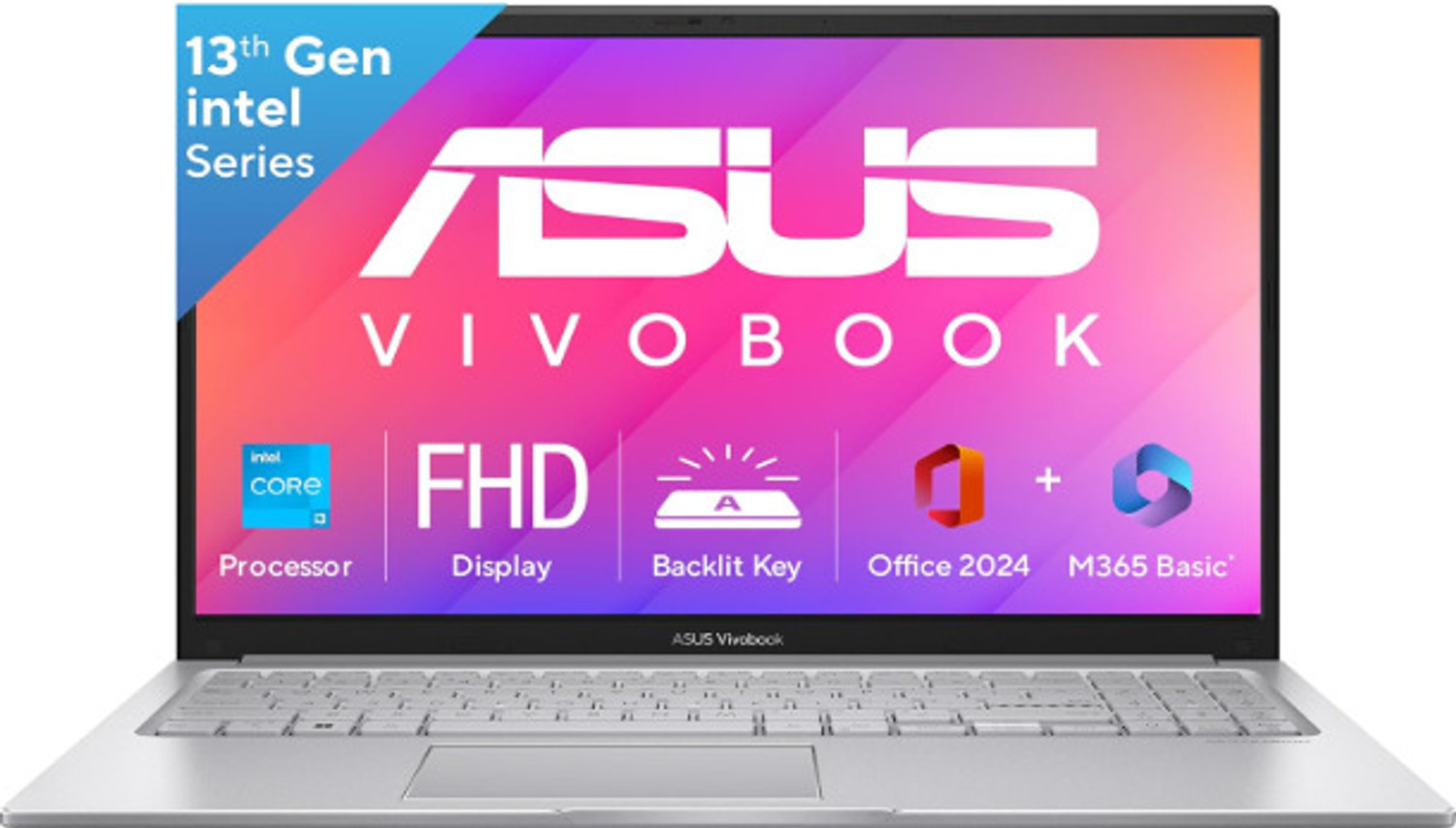 Image of ASUS Vivobook 15 Intel Core i3 13th Gen 1315U - (8 GB /512 GB SSD /Windows 11 Home) X1504VA-NJ3320WS Thin and Light Laptop