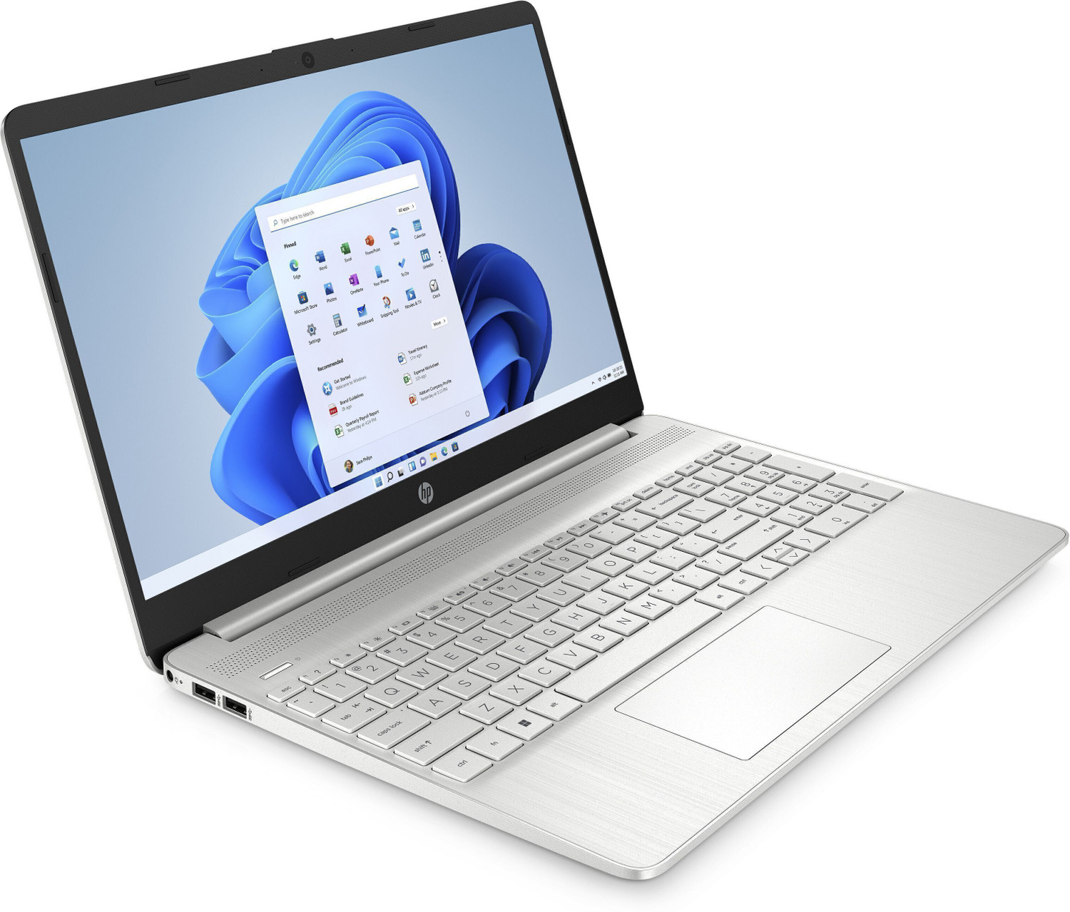 Image of HP AMD Ryzen 7 Octa Core 5700U - (16 GB /512 GB SSD /Windows 11 Home) 15s- eq2084au Thin and Light Laptop