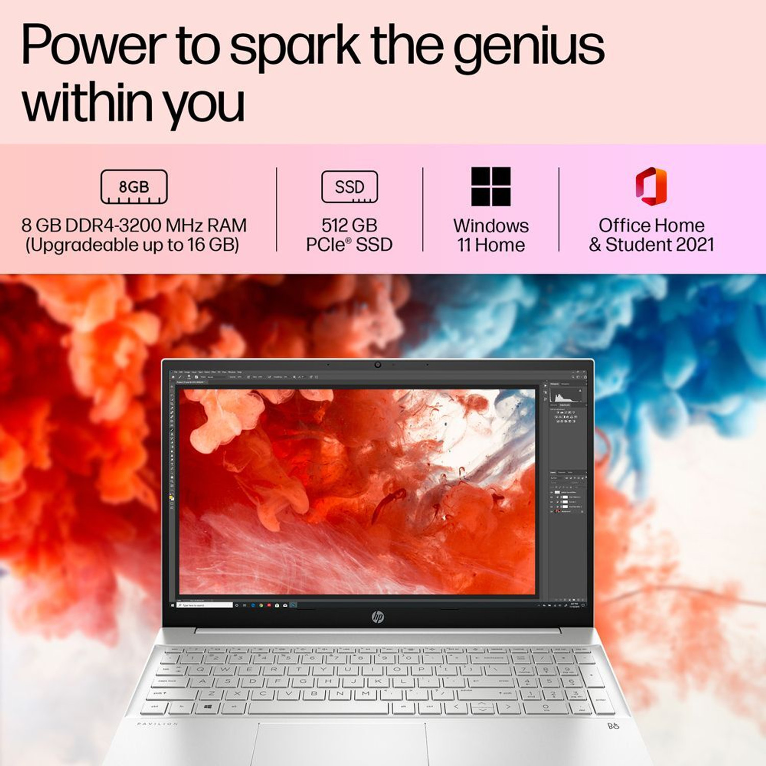 Image of HP Pavilion 15 (2024) AMD Ryzen 5 Hexa Core 7530U - (8 GB /512 GB SSD /Windows 11 Home) 15-eh3036AU Thin and Light Laptop