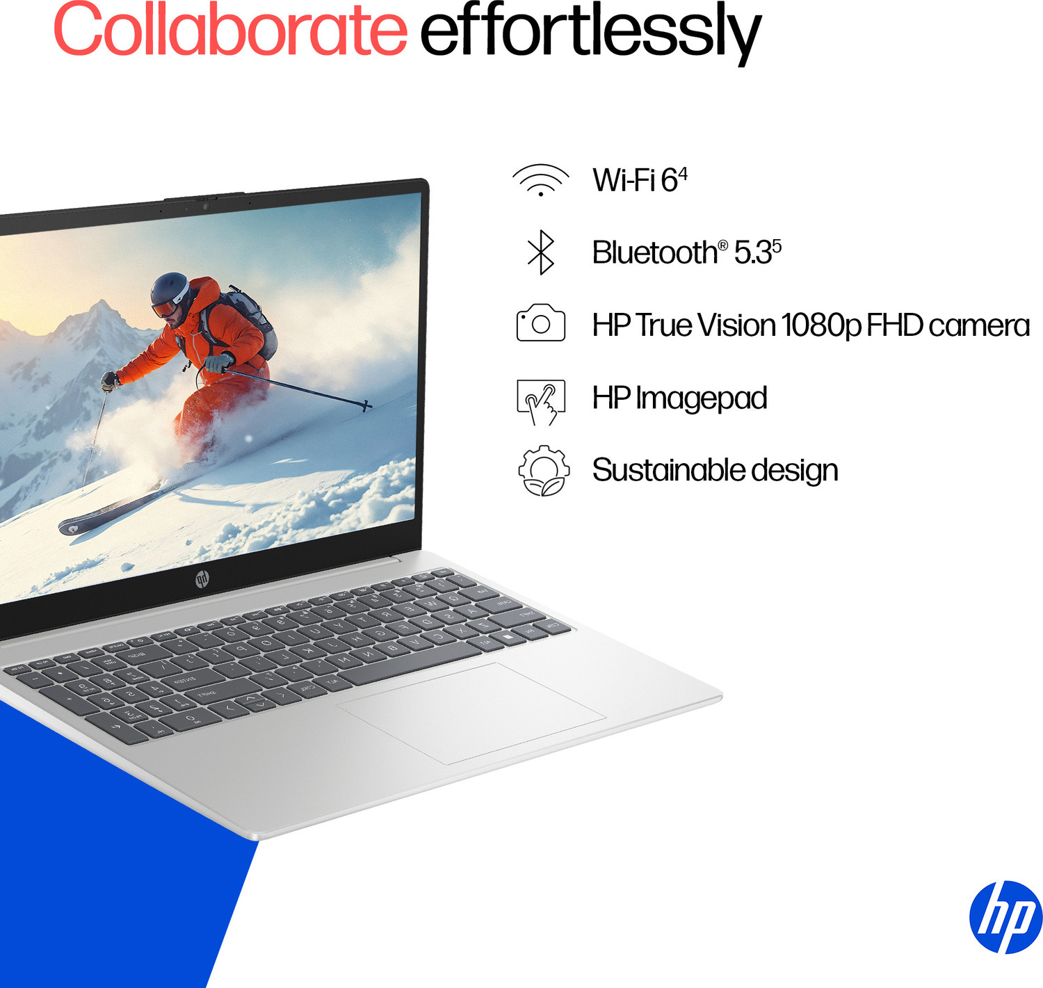 Image of HP Intel Core i5 13th Gen 1334U - (16 GB /1 TB SSD /Windows 11 Home) 15-fd0552TU Thin and Light Laptop