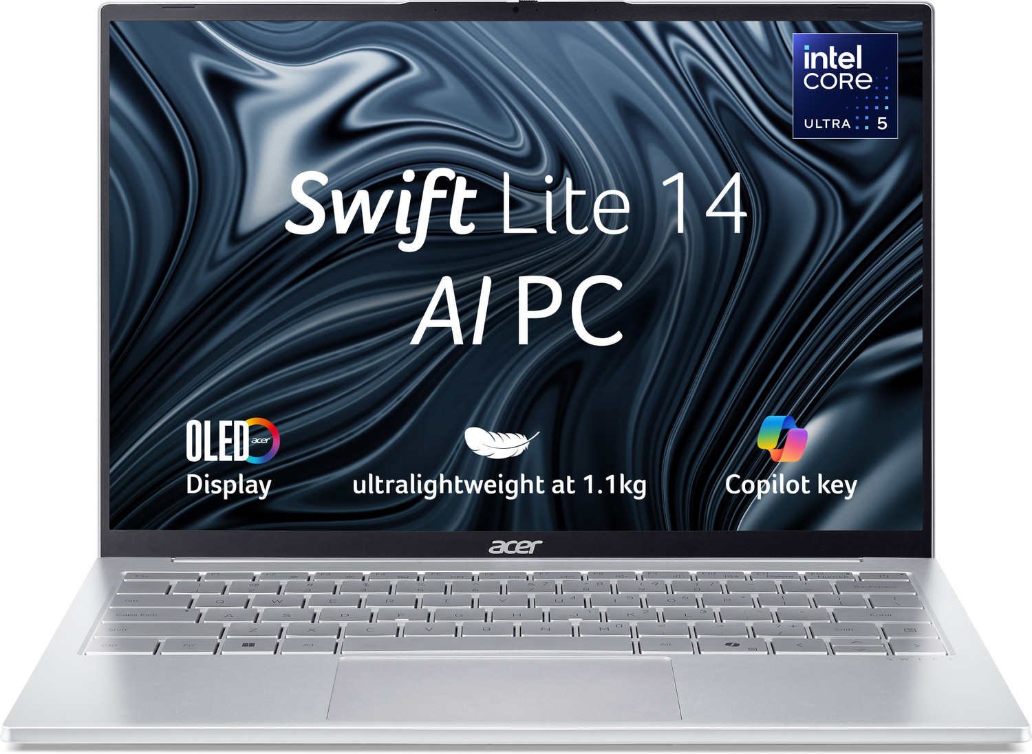 Image of Acer Swift Lite 14 Intel Core Ultra 5 115U - (16 GB /512 GB SSD /Windows 11 Home) SFL14-54M Thin and Light Laptop