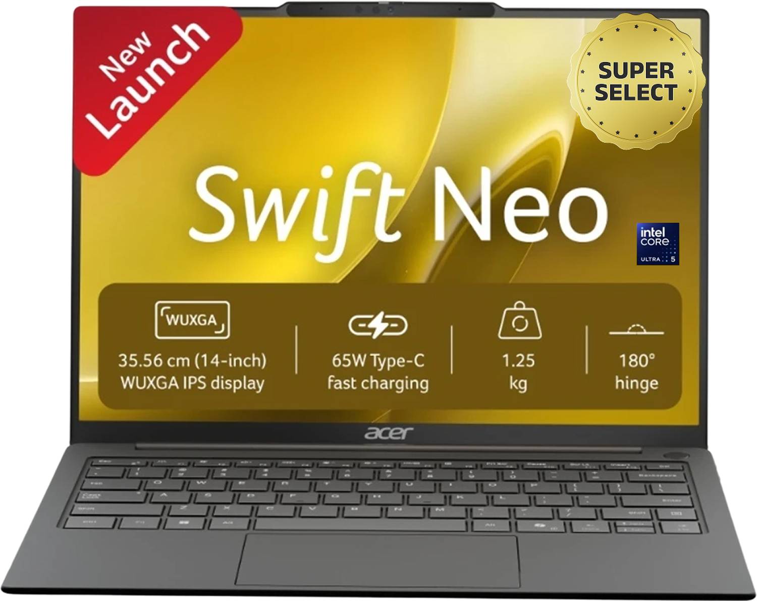 Acer Swift Neo AI PC Intel Core Ultra 5 125H - 16GB/512GB SSD - Image 1