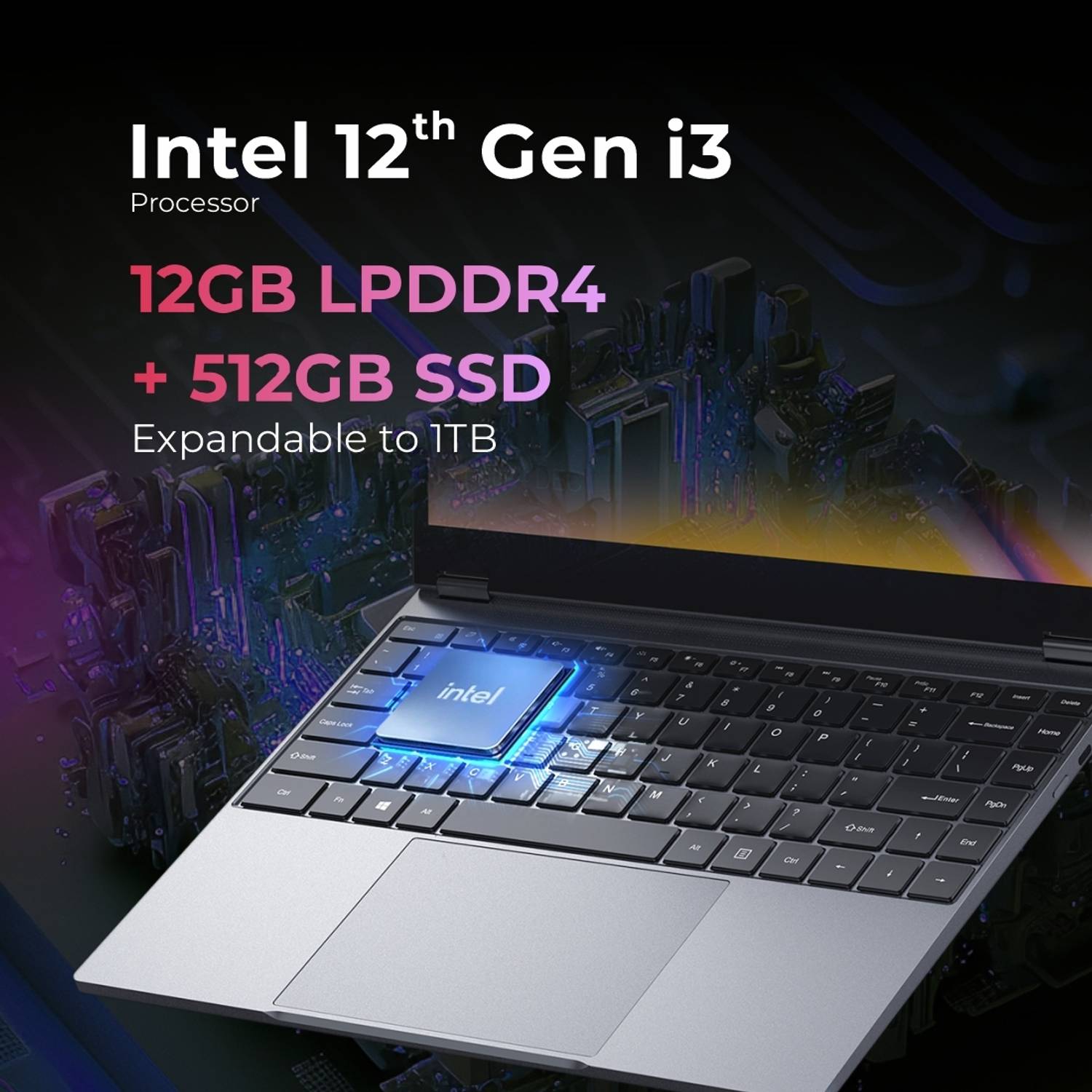 CHUWI Intel Core i3 12th Gen 1215U - (12 GB/512 GB SSD/Windows 11