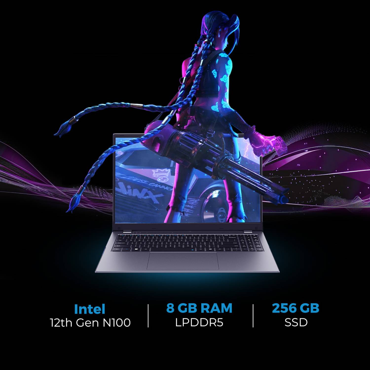(gamon　unwound) CHUWI Intel Celeron Quad Core 12th Gen N100 - (16 GB/512 GB SSD