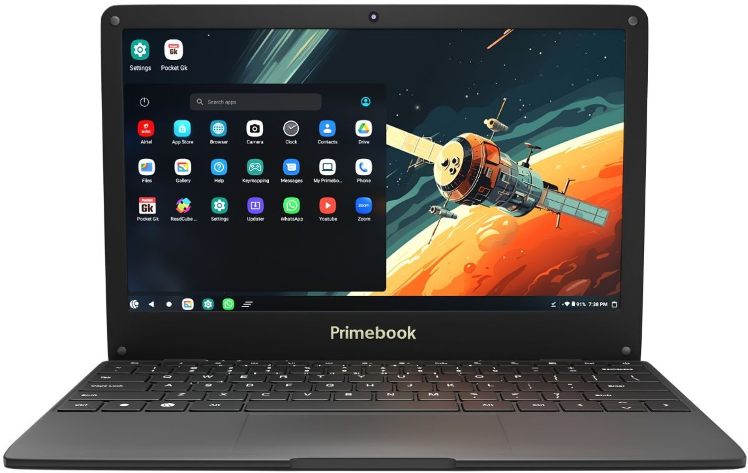 Image of Primebook 4G Android Based MediaTek MT8788 - (4 GB /128 GB EMMC Storage /Prime OS) 4G Thin and Light Laptop