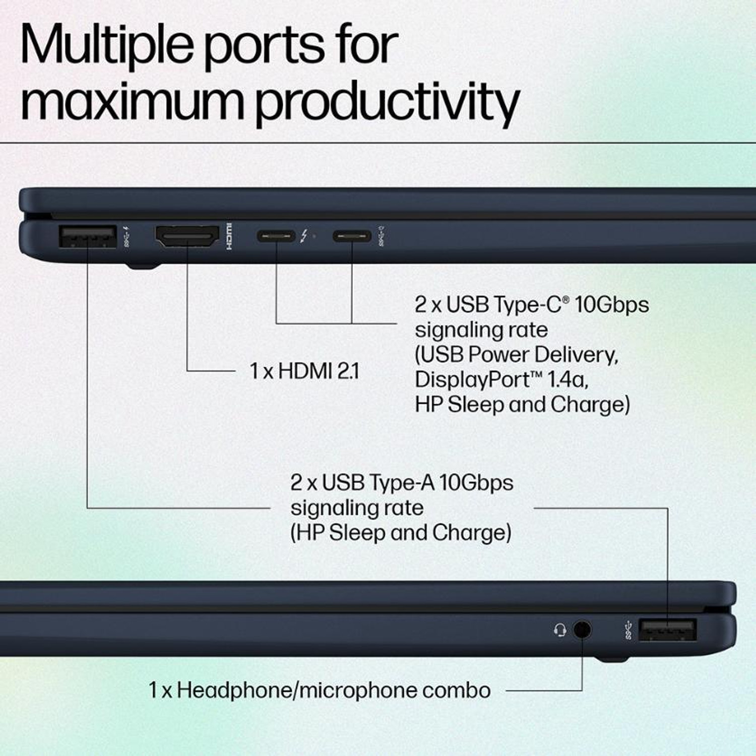Image of HP ENVY AI PC Intel Core Ultra 7 155U - (32 GB /1 TB SSD /Windows 11 Home) 14-fc0100TU Thin and Light Laptop