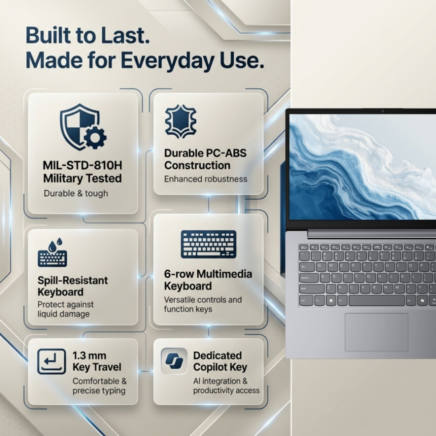 Image of Lenovo Intel Core i5 13th Gen 13420H - (8 GB /512 GB SSD /Windows 11 Home) 83GUA052IG Laptop