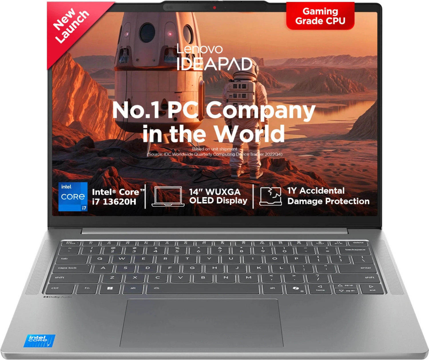 Image of Lenovo IdeaPad Slim 5 WUXGA OLED Full metal with 1Yr ADP Intel Core i7 13th Gen 13620H - (16 GB /512 GB SSD /Windows 11 Home) IdeaPad Slim 5 14IRH10 Thin and Light Laptop