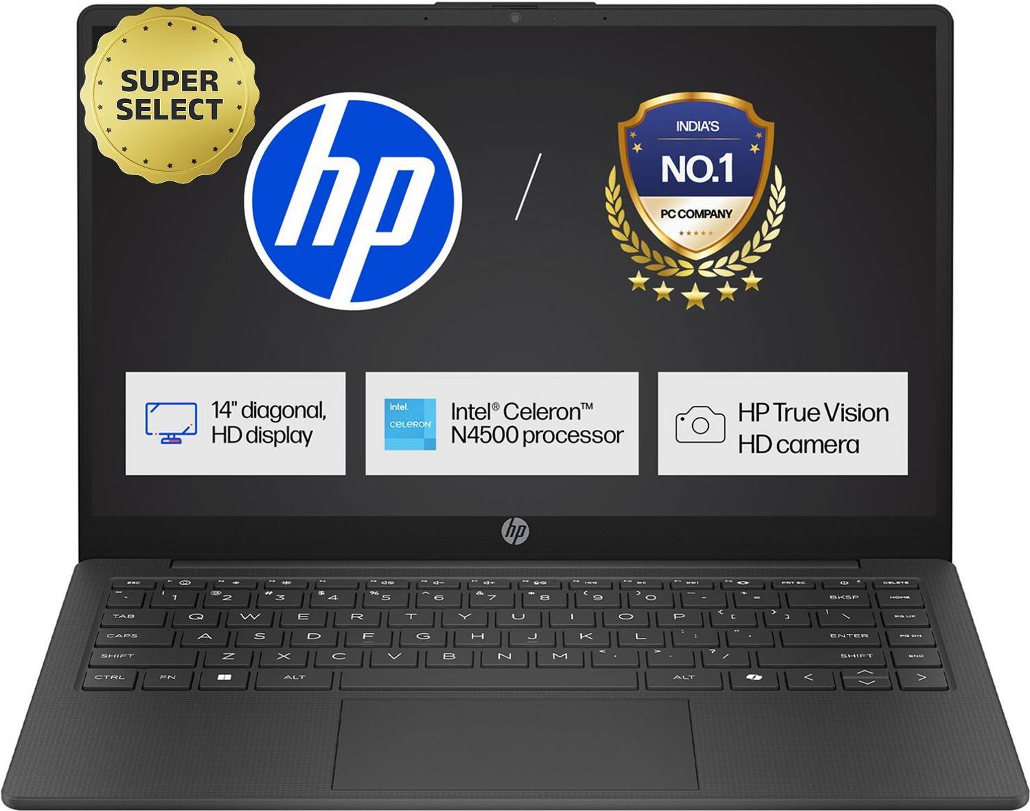 HP Intel Celeron N4500 14s-dq3149TU Thin Laptop 8GB 512GB SSD Windows