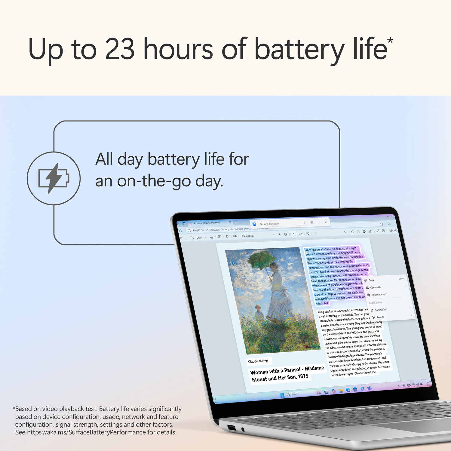 Image of MICROSOFT Surface Laptop 13 inch with Microsoft 365 for 6 Months* Snapdragon X Plus - (16 GB /256 GB SSD /Windows 11 Home) EP2-36996 Laptop