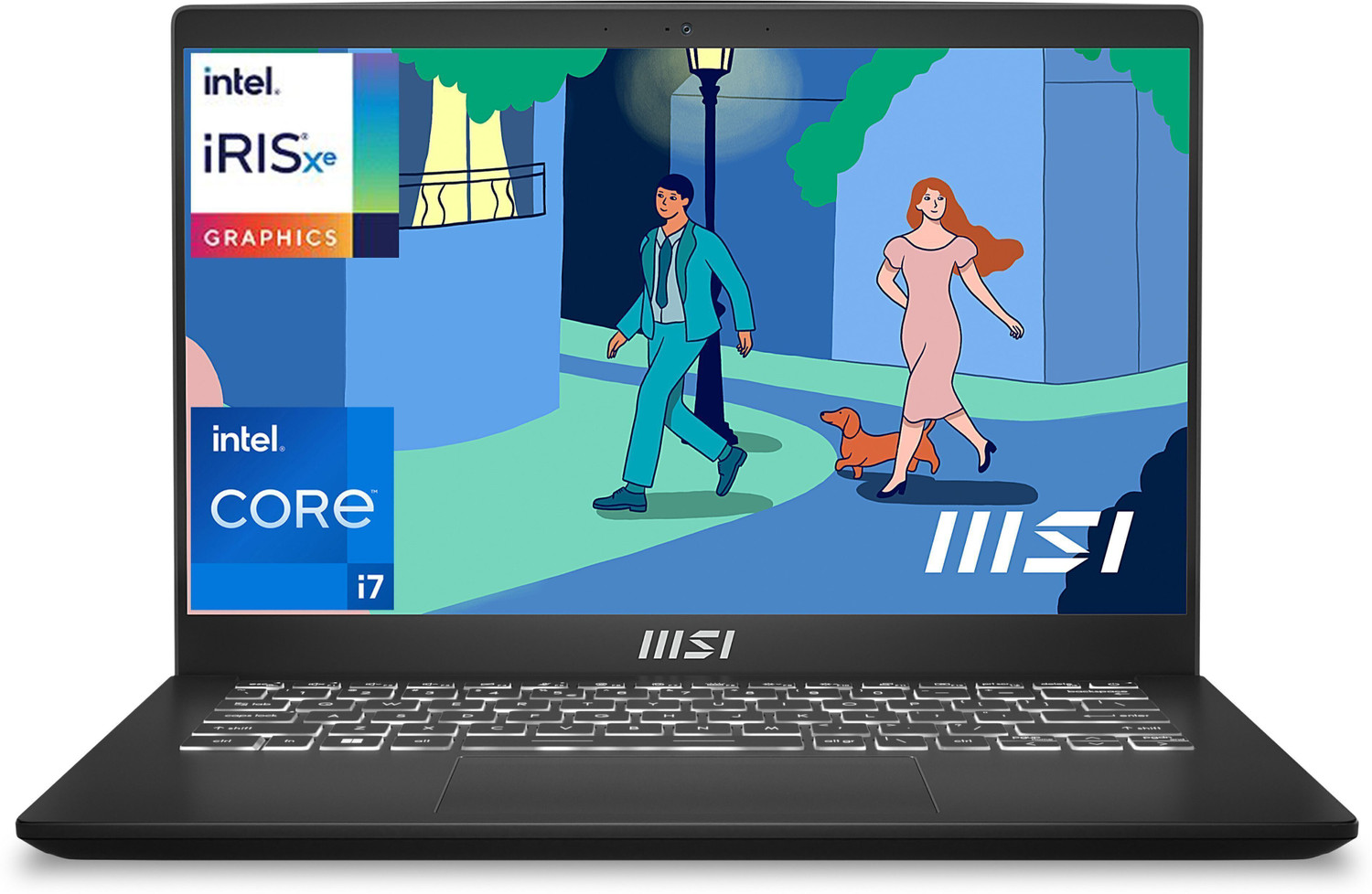 Image of MSI Modern 14 Intel Core i7 12th Gen 1255U - (16 GB /512 GB SSD /Windows 11 Home) Modern 14 C12MO Business Laptop