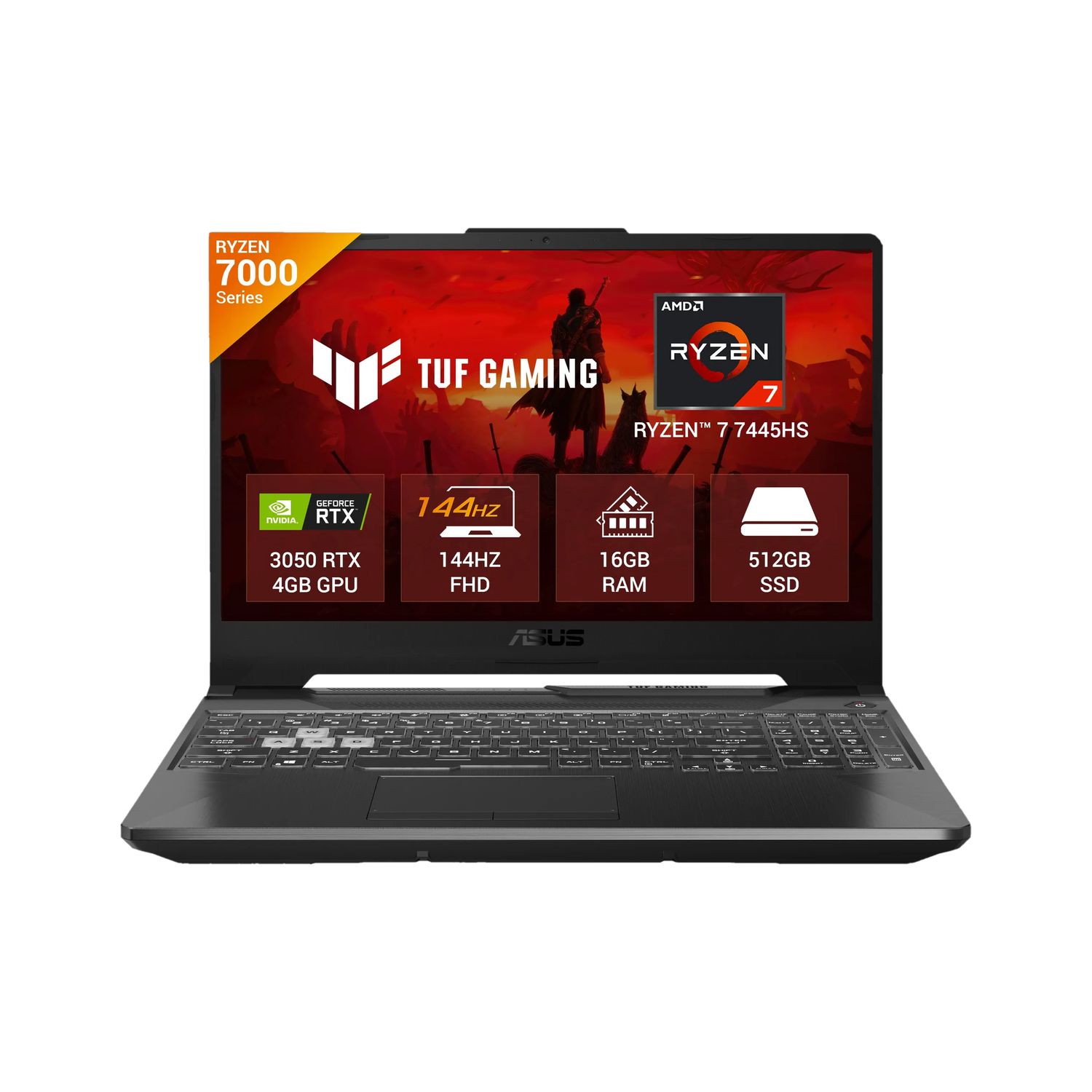 ASUS TUF Gaming A15 Ryzen 7 7445HS RTX 3050 16GB 512GB