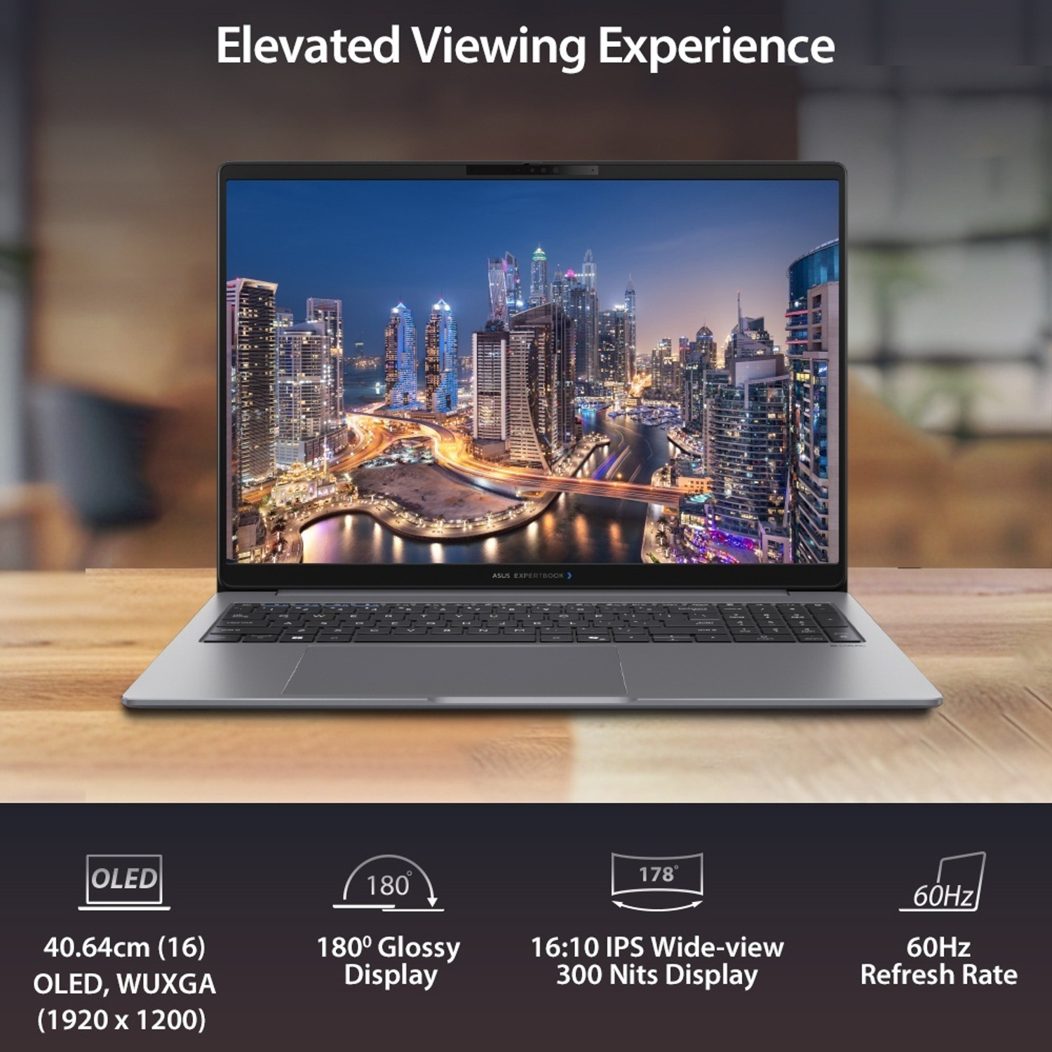 Image of ASUS ExpertBook P5 with Full Metal OLED AI PC 1 Yr ADP Intel Core Ultra 5 225H - (16 GB /512 GB SSD /Windows 11 Home) P5606CCA-SH0061WS Thin and Light Laptop