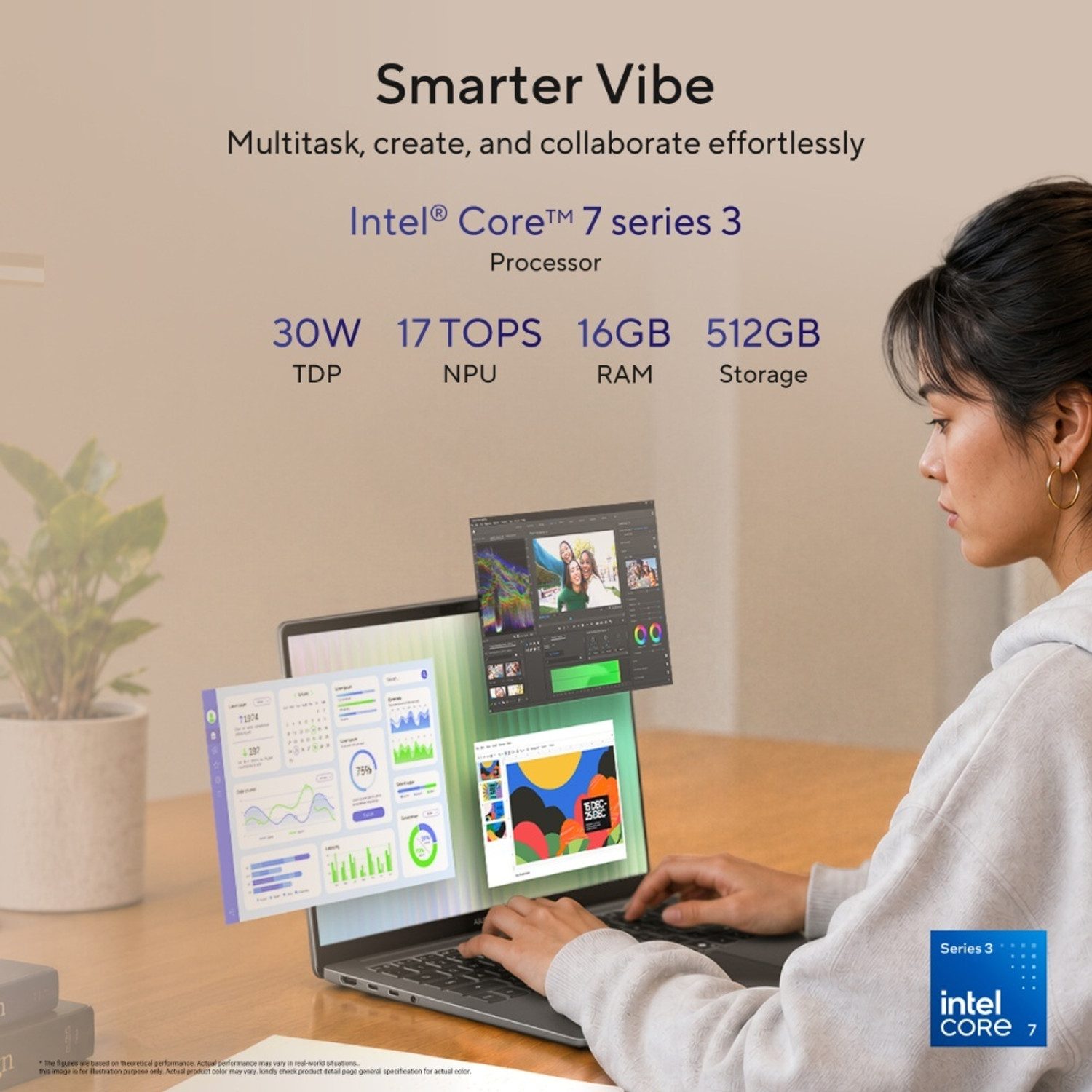 Image of ASUS Vivobook S16 (2026) Intel Core 7 350 - (16 GB /512 GB SSD /Windows 11 Home) S5652MA-TK191WS Thin and Light Laptop