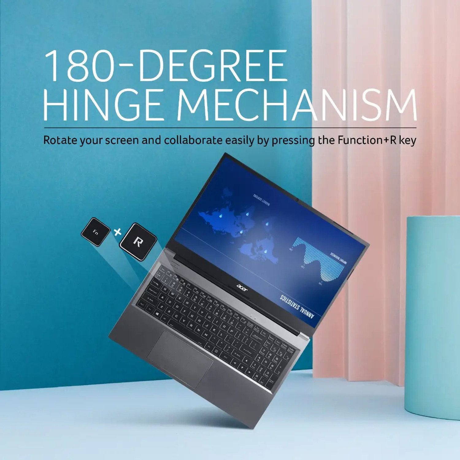 Image of Acer AMD Ryzen 3 5300U processor AMD Ryzen 3 Quad Core 5th Gen Ryzen 3 5300U - (8 GB /512 GB SSD /Windows 11 Home) UN.31ZSI.06W Laptop