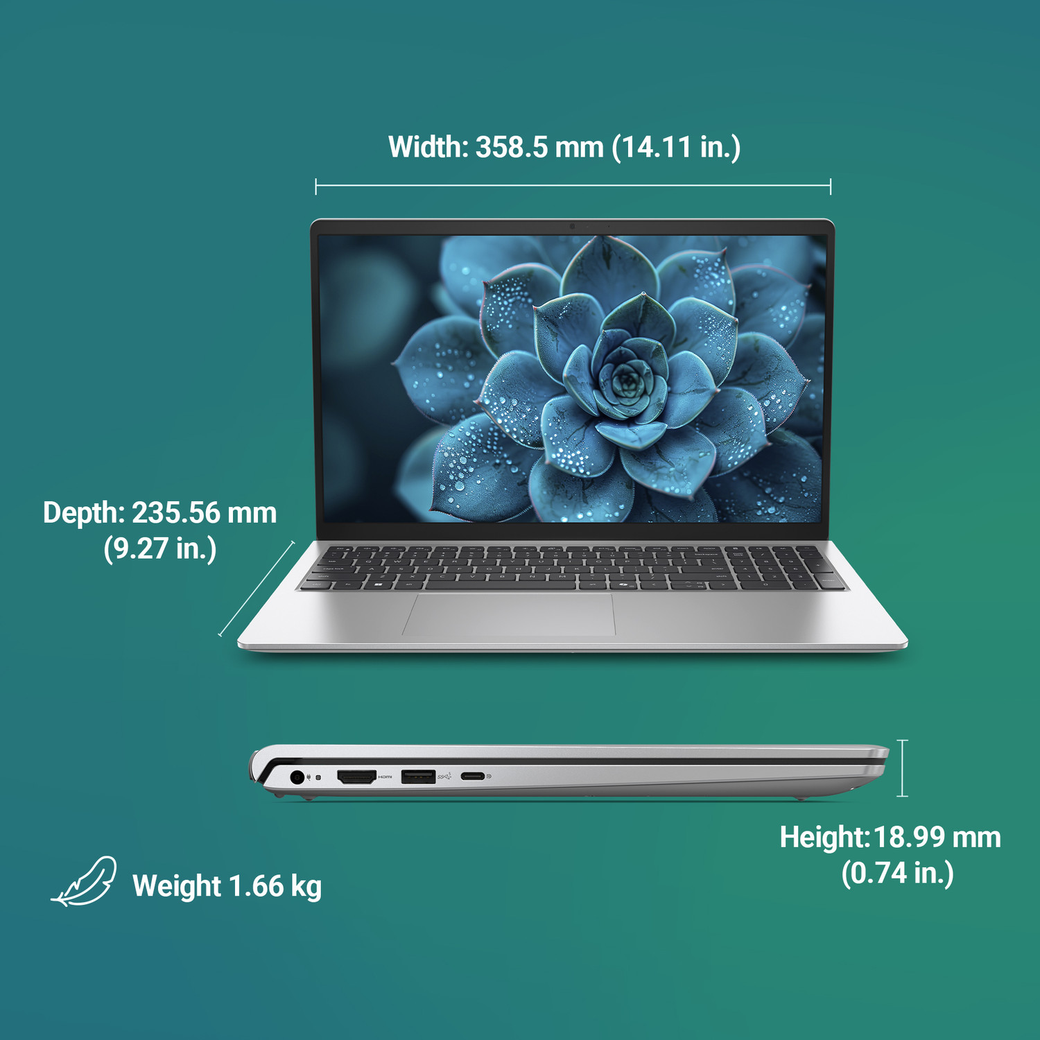 Image of DELL 15 (Previously Inspiron) AI Powered Intel Core Ultra 7 225H - (16 GB /512 GB SSD /Windows 11 Home) 15 Thin and Light Laptop